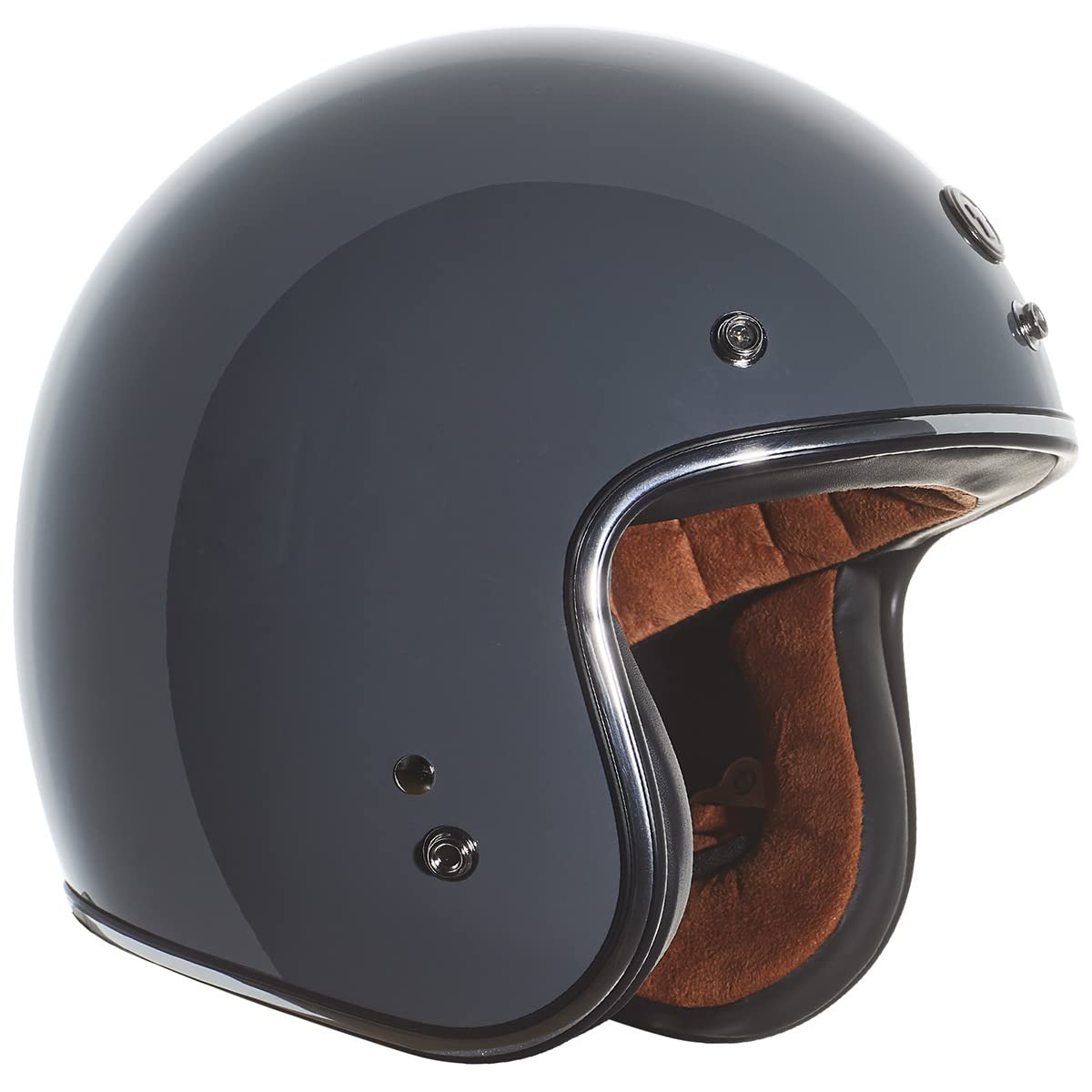 Torc T50/Del Mar Open Face 3/4 Motorcycle Helmet With Color/Graphic Dot Approved (Gloss Grey Nardo, Medium)