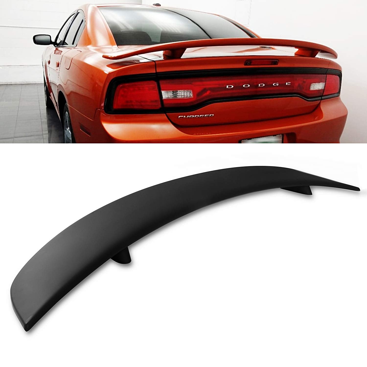 Modifystreet For 11-22 Charger Factory Style Flush Mount Rear Trunk Spoiler Wing