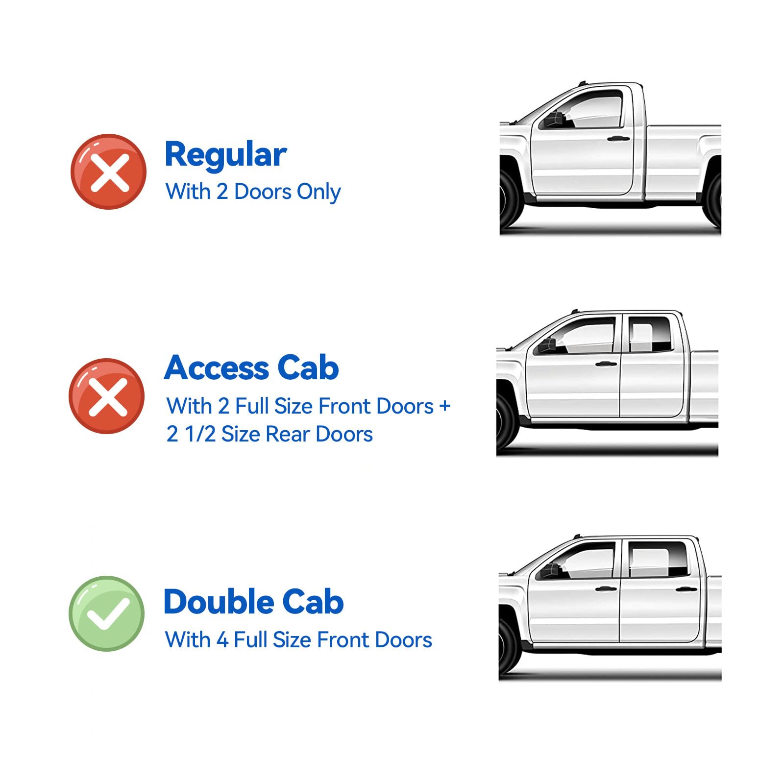 Cmvt Auto Window Visors For 2016-2023 Toyota Tacoma Double Cab(4 Full-Size Door Cabs), Rain Guards Vent Shade Deflector Dark Smo
