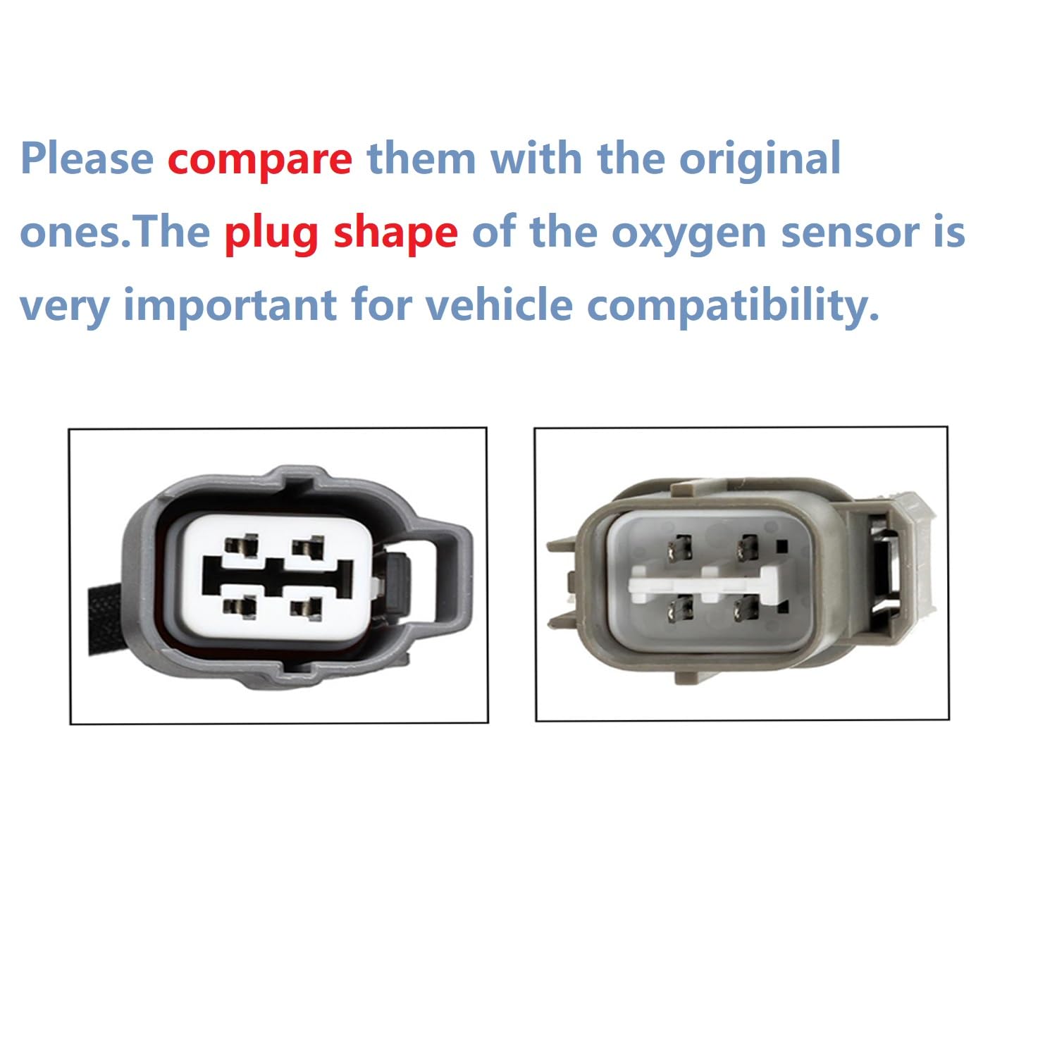 Maxfavor 2Pcs Oxygen Sensor Direct Replacement For Honda 2005 2004 2003 2002 2001 Civic 1.7L O2 Sensor 234-4092 234-4123 Upstrea