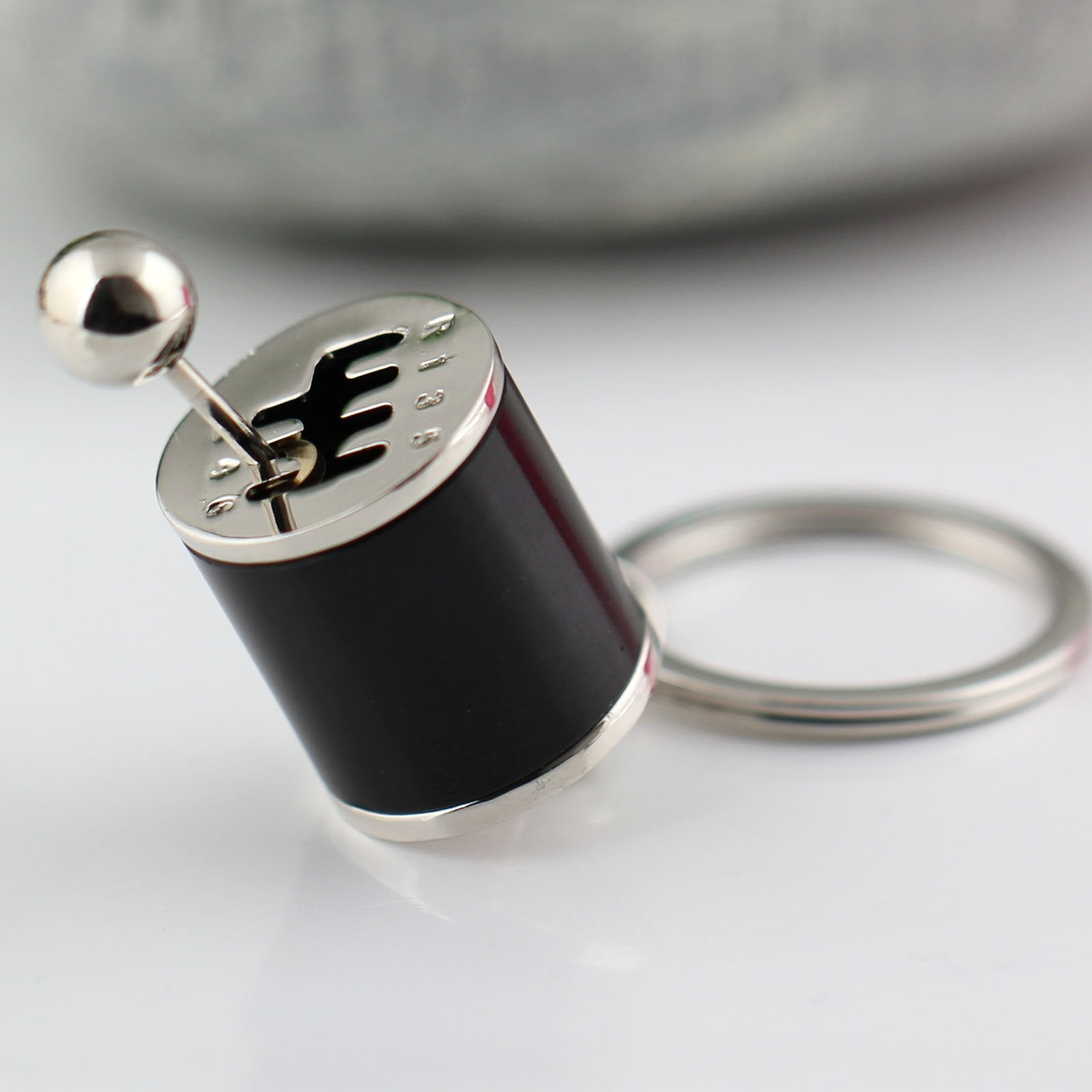 maycom Creative Auto Part Model Gear Box Keychain Six-speed Manual Transmission Shift Lever Keyring Key Chain Ring Keyrings Keyf