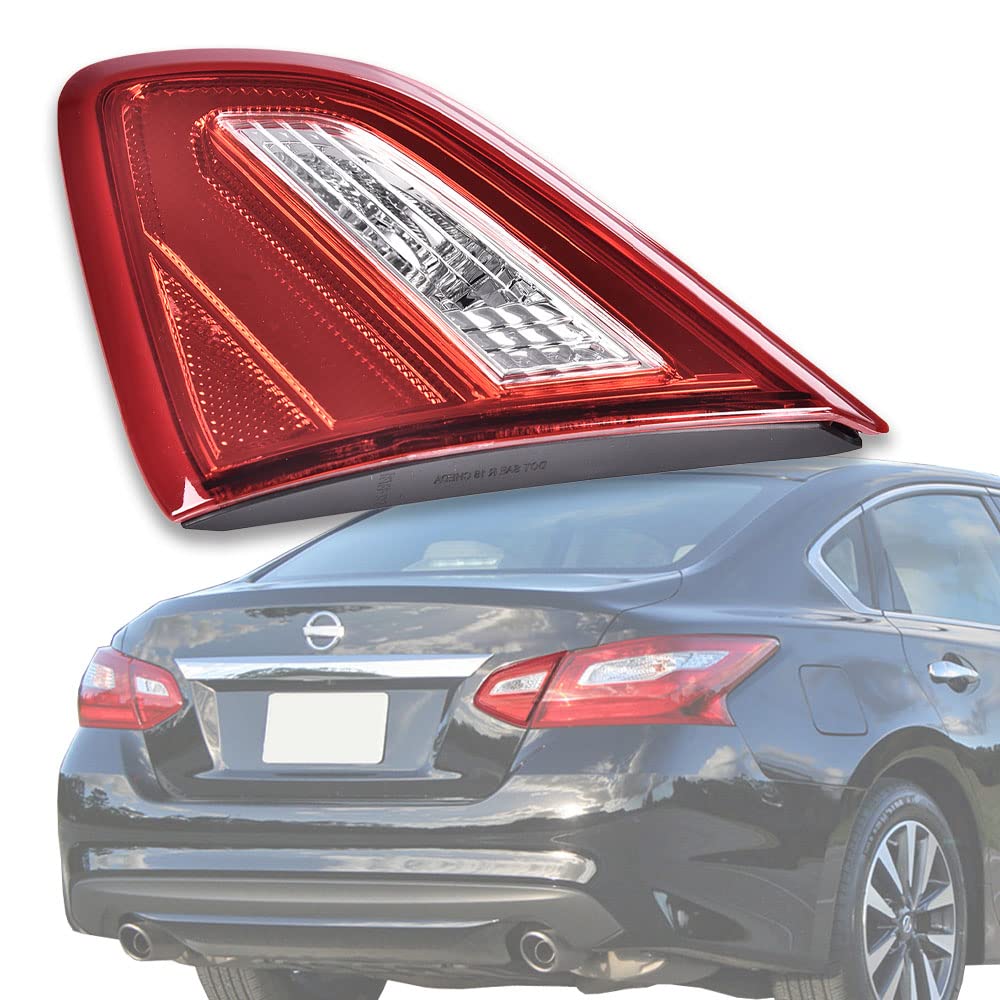 LQI Inner Tail Lights Assembly Compatible with Nissan Altima SR Model 4-Door Sedan 2016-2018 Right Passenger Side Rear Brake Lam
