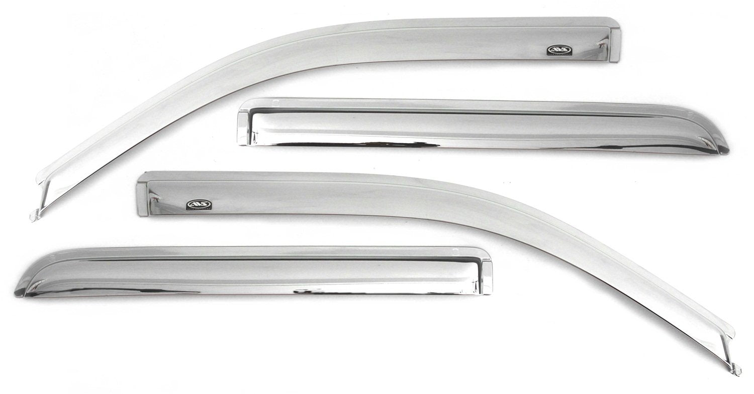 Auto Ventshade [Avs] Outside Mount Ventvisor / Window Deflectors | Fits 2018 - 2024 Chevrolet Equinox, 4 Pcs. | Chrome - 684634