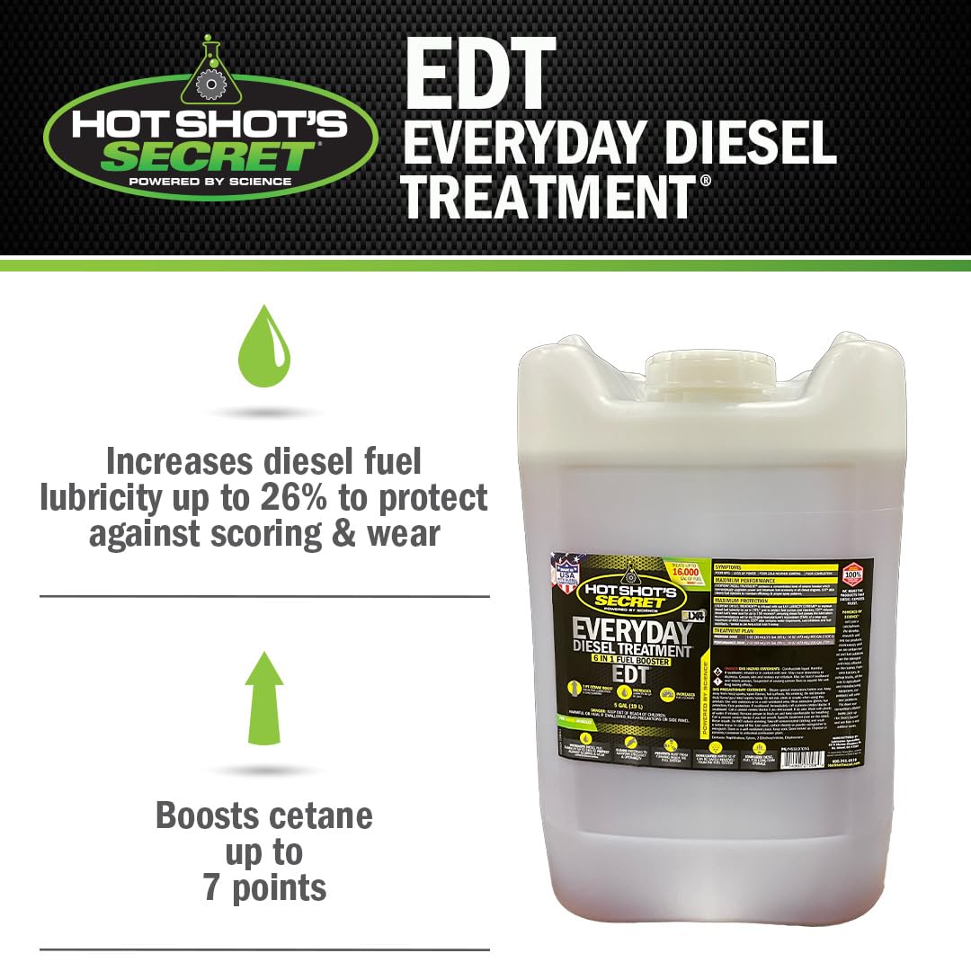 Hot Shot's Secret Everyday Diesel Treatment 5 Gallon - Amber, Model HSSEDT05G