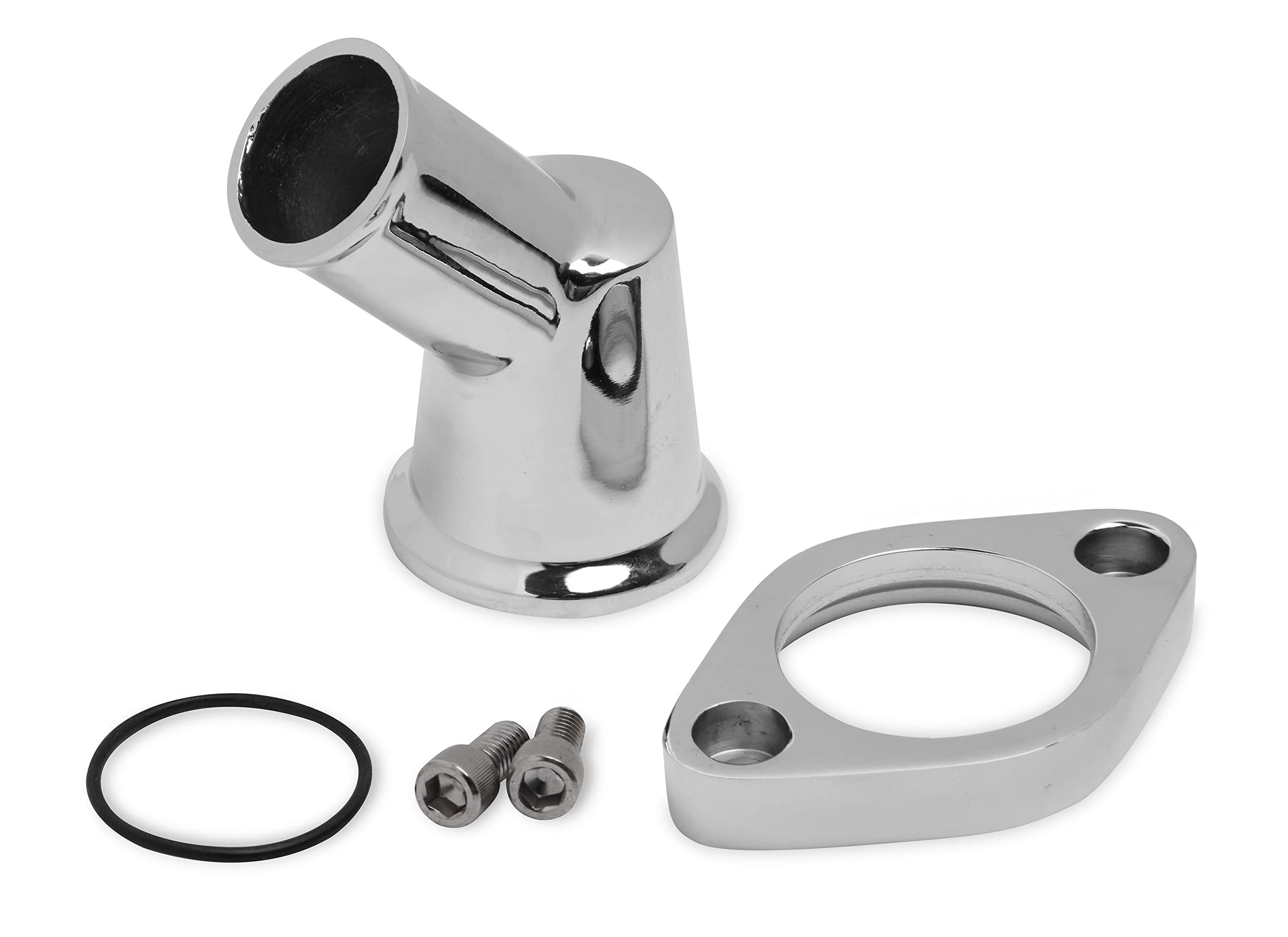 Weiand Weiand Aluminum Water Outlet, 45 Degree