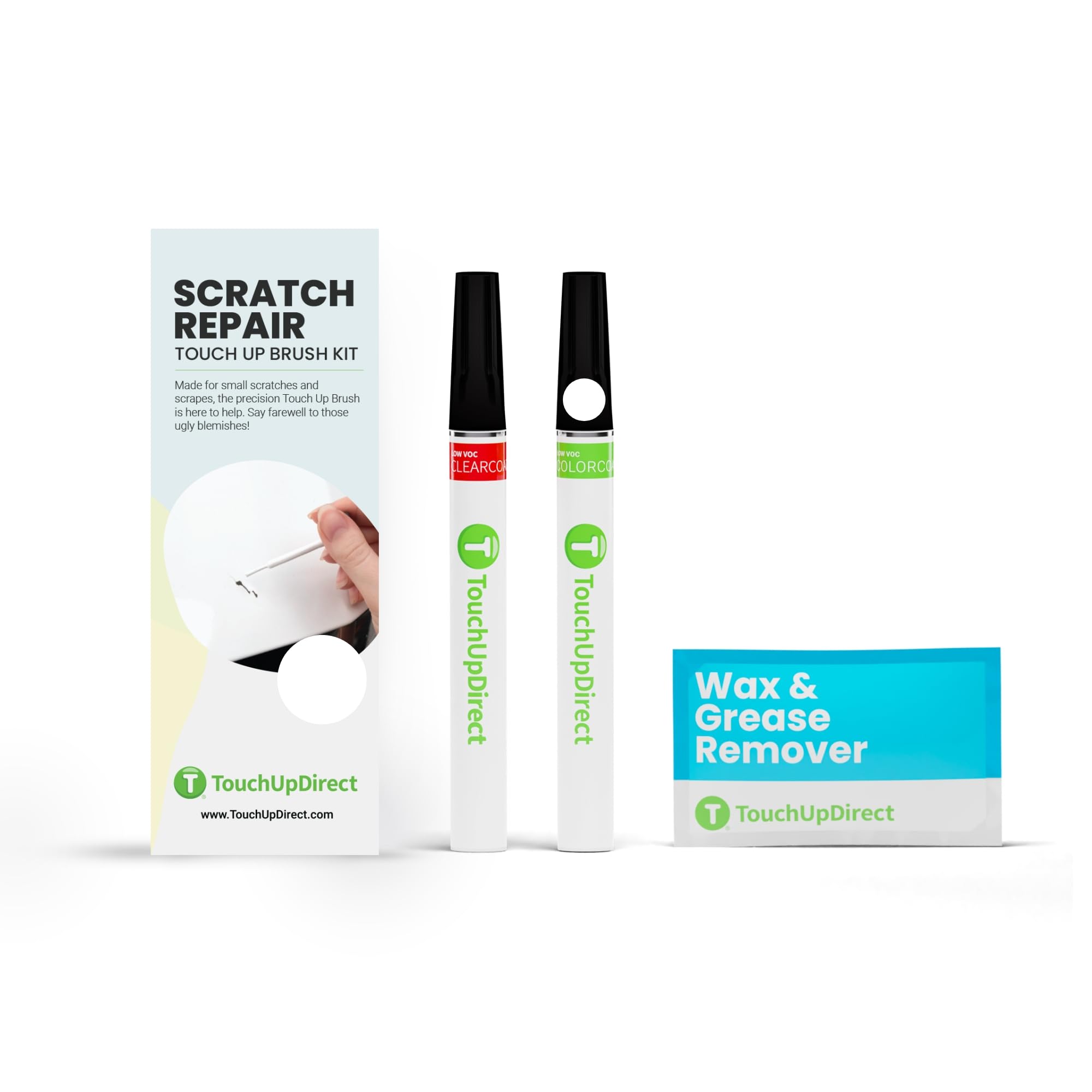 TouchUpDirect Q10 Pearl White Compatible with Nissan Exact Match Scratch Repair Touch Up Paint - Brush Kit