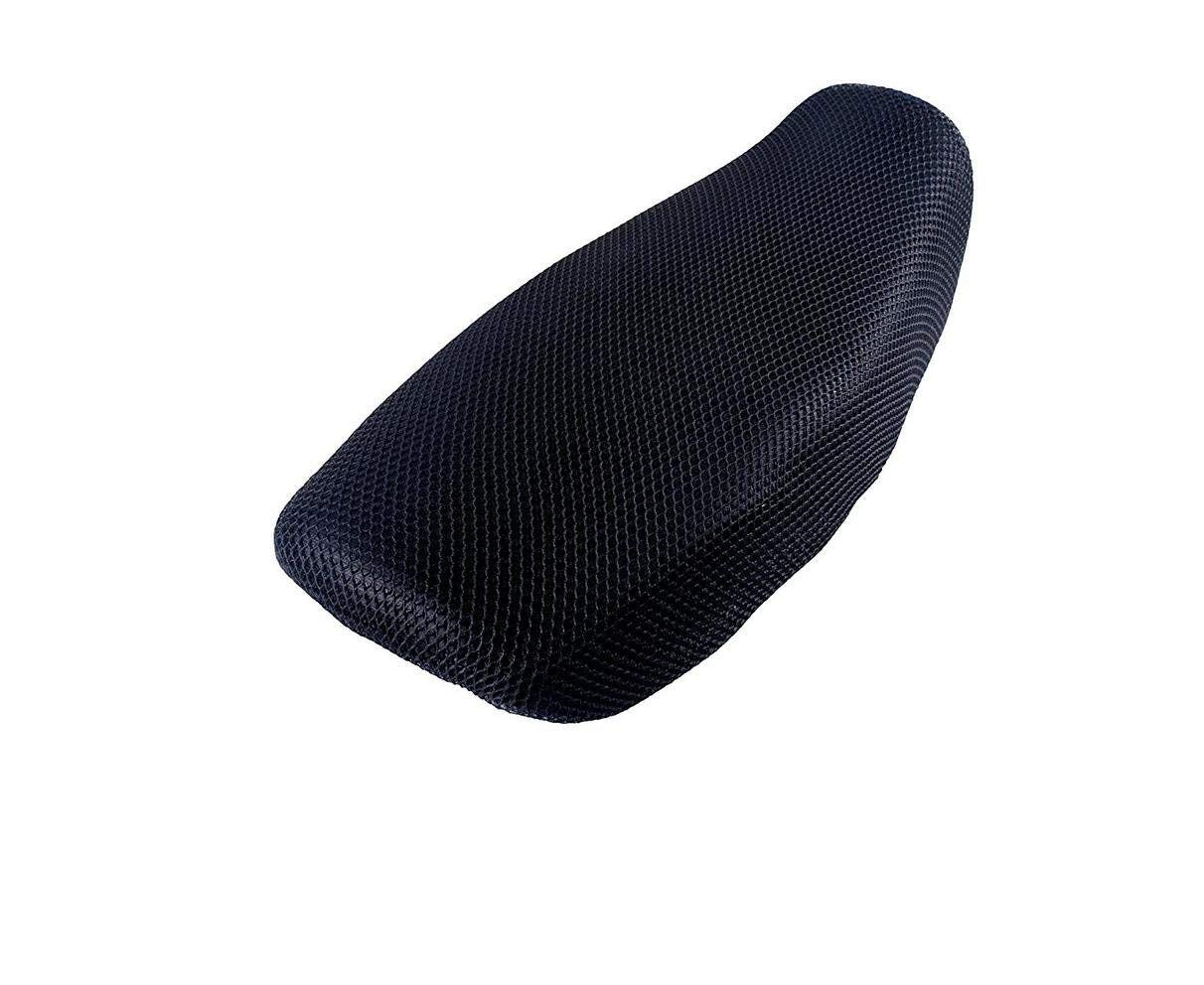 AUTONEST Nylon Bike Stretchable Net Seat Cover for Hero Pleasure (Black)