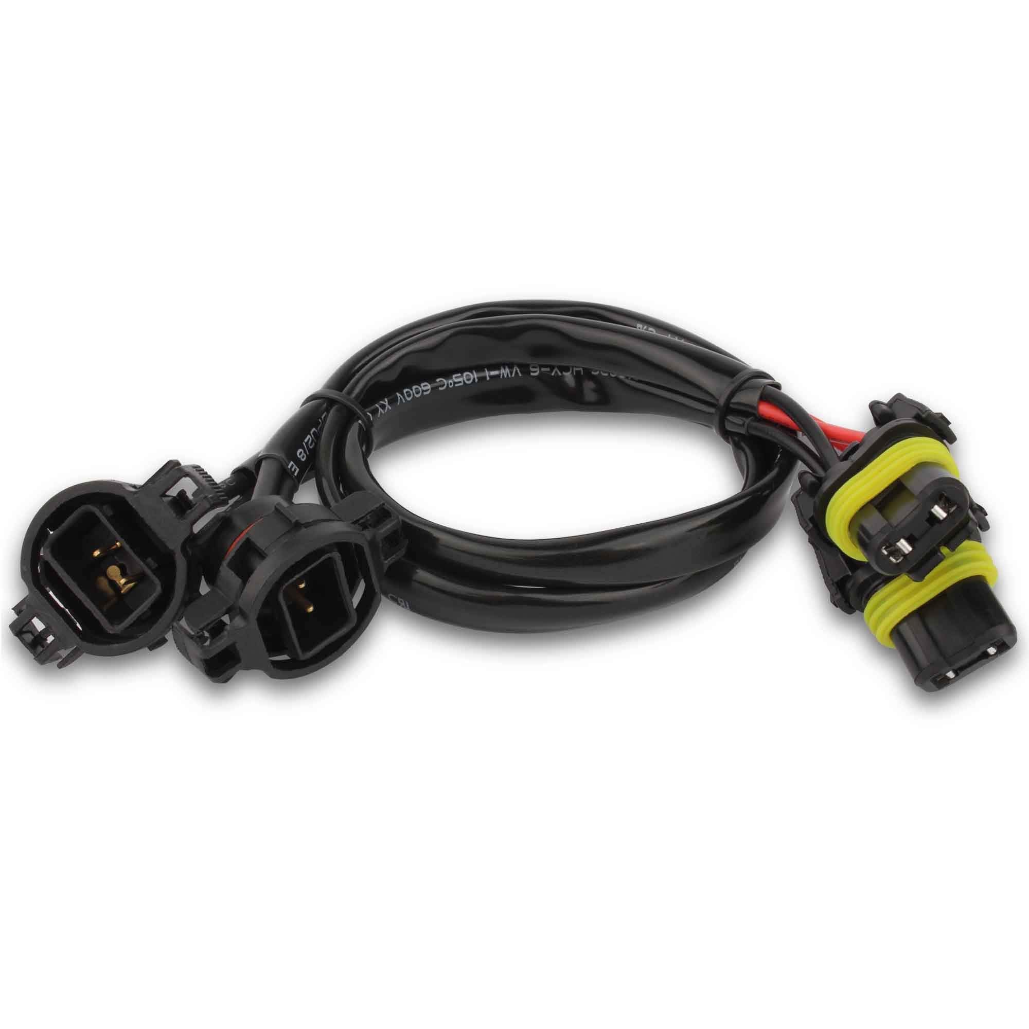 Tomall 5202 H16 To 9005 9006 Wire Harness Socket Connector For Light Bulb Retrofit Conversion Kit(Pack Of 2)