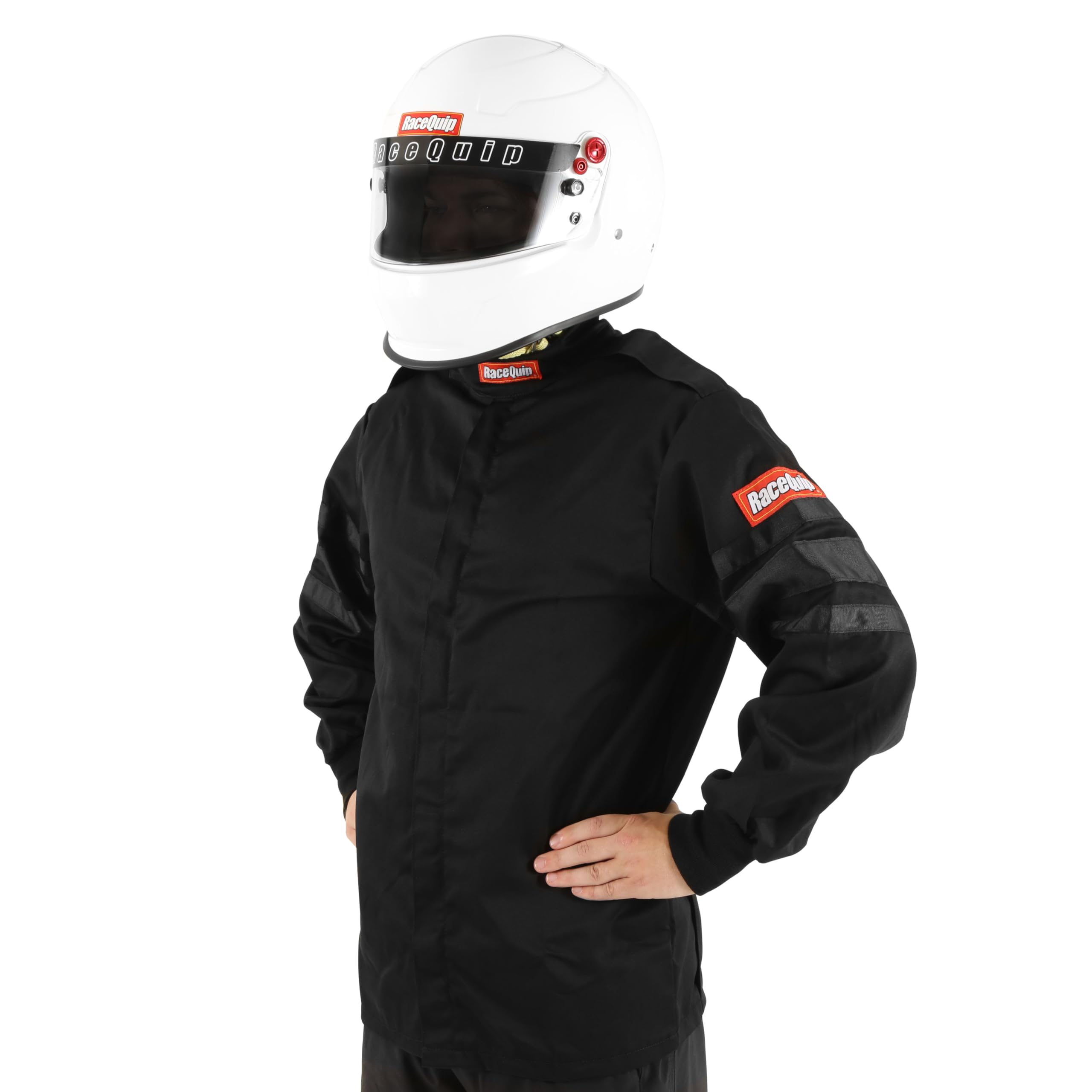 Racequip 111004Rqp 110 Series Driving Jacket - Sfi 3.2A/1 - Black - Medium-Tall