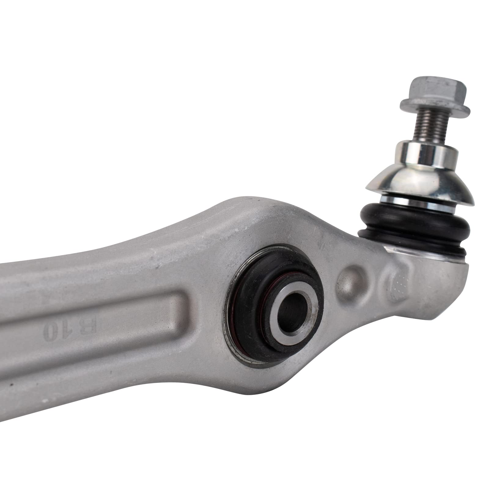 TRQ Front Left Lower Control Arm with Ball Joint, Aluminum, Silver, Compatible with 2015-22 Mercedes-Benz Models, Model PSA45784