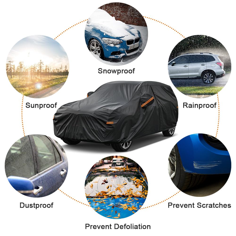 Kayme 7 Layers Suv Car Cover Custom Fit Lexus Nx 300 350 (2015-2024) Waterproof All Weather For Automobiles, Outdoor Full Cover