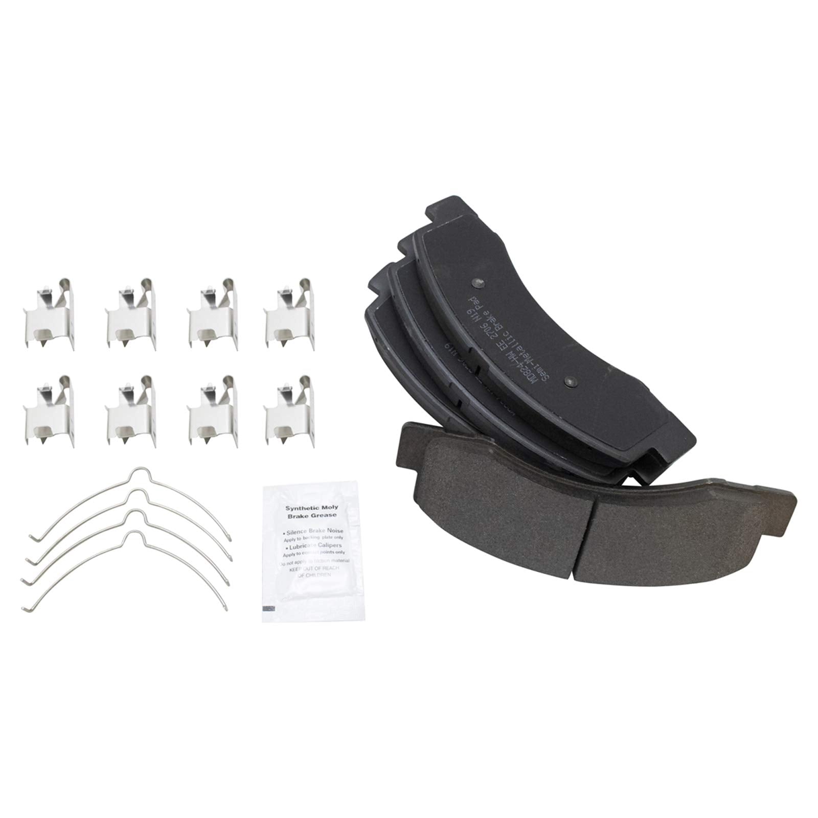 Trq Front Brake Pad & Rotor Kit Brake Pads Brake Rotor Semi-Metallic Premium G-Coated Compatible With 2000-2005 Ford Excursion 2