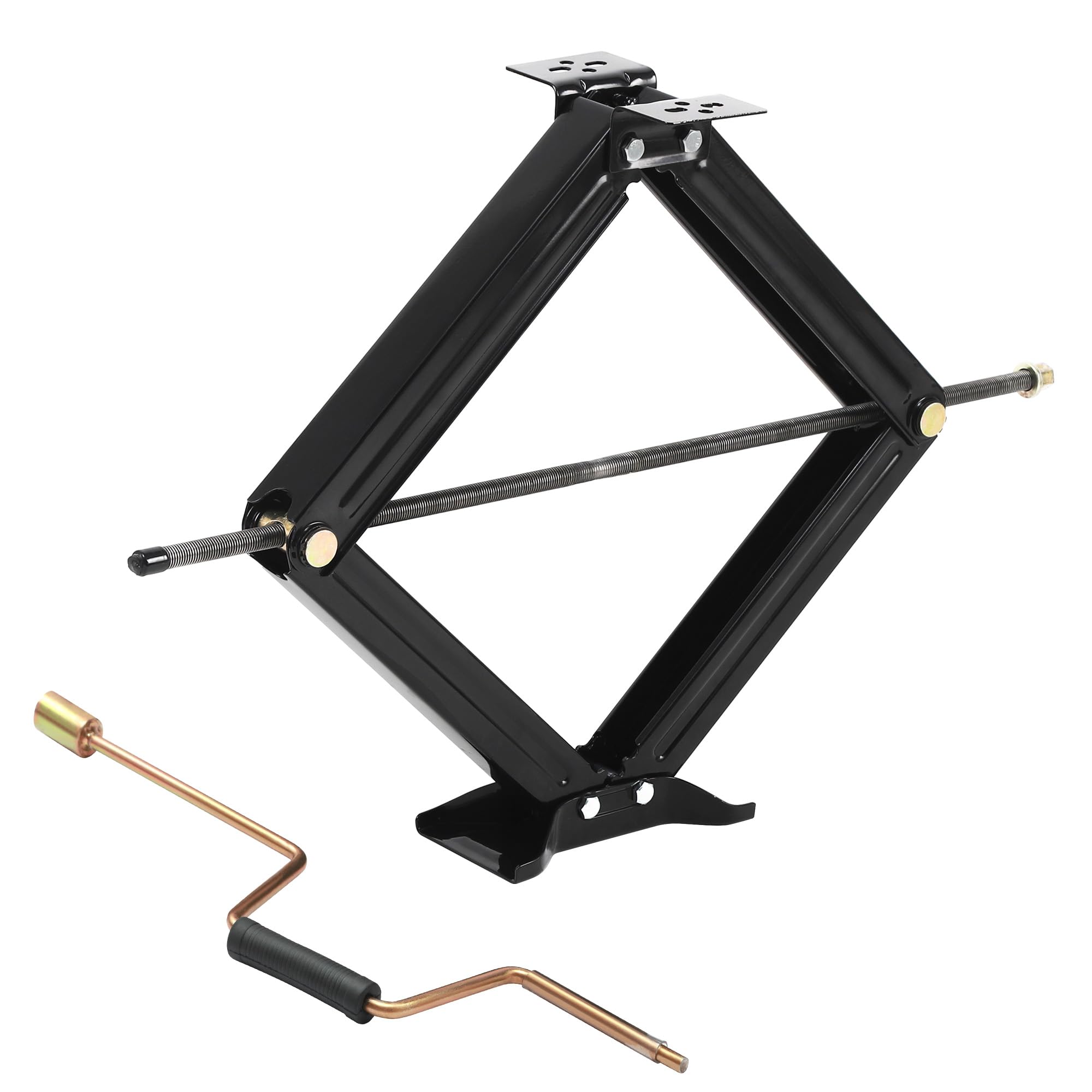 30 RV Scissor Jack Stabilizer 7800lb Heavy Duty 30 RV Trailer Stabilizer Leveling Scissor Jack for RV Camper with Crank Handle -