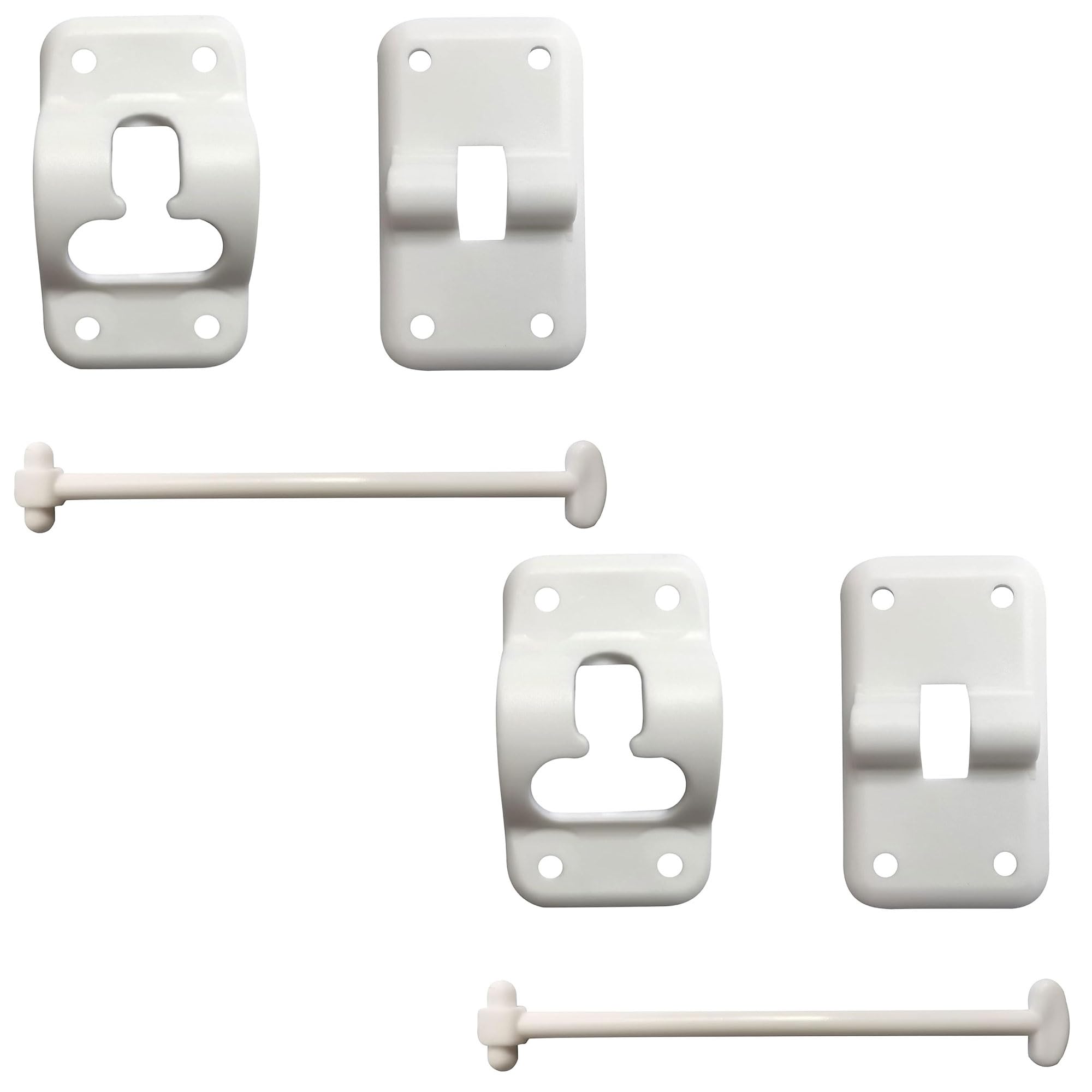 Nu-Set | Rv010 Rv Door Holder | 2 Pieces | Rv Accessories & Door Hardware (White)