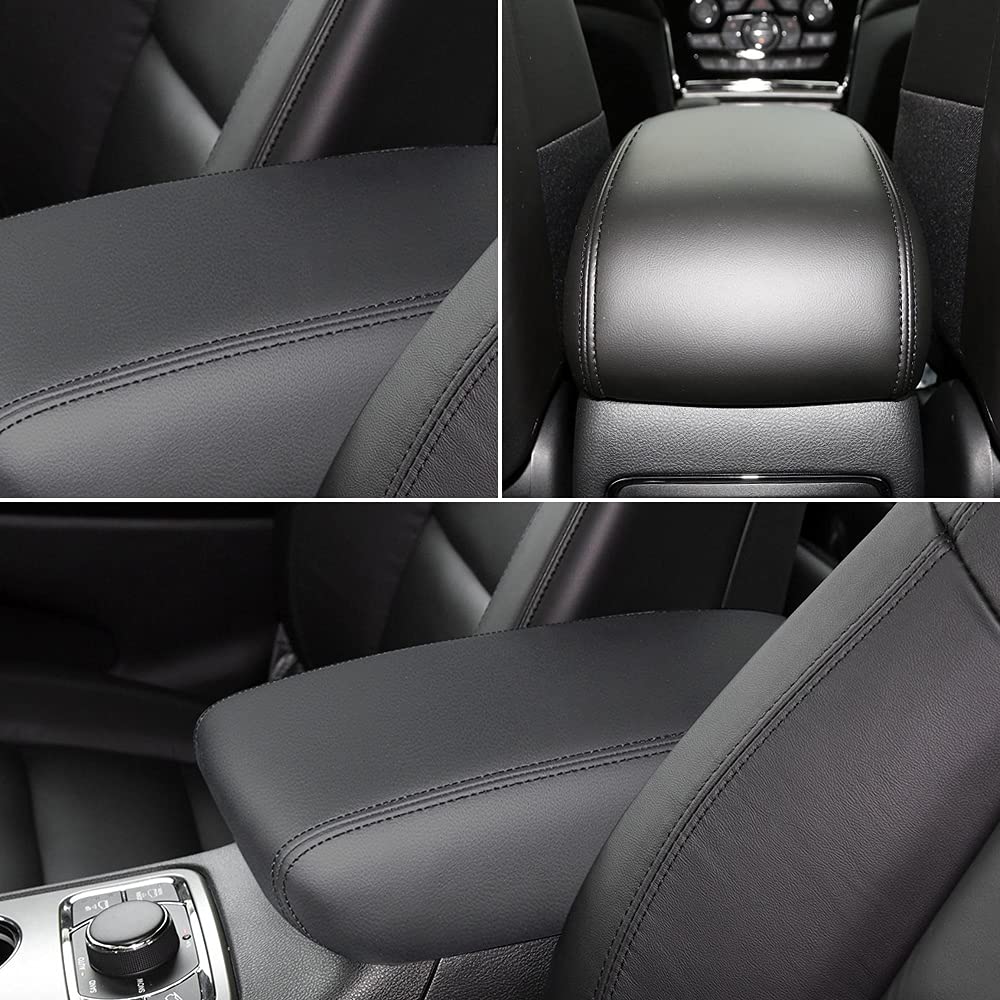 Intget Car Center Console Armrest Cover For 2011-2020 2021 Jeep Grand Cherokee Accessories Arm Rest Box Pad Console Lid Protecti