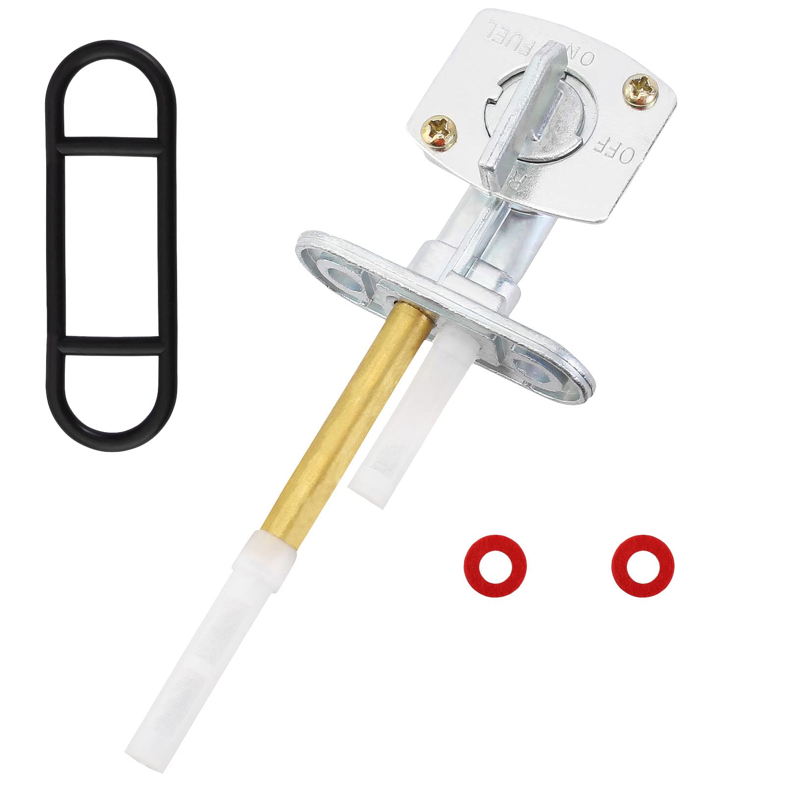 QAZAKY Fuel Petcock Valve Switch Compatible with Yamaha Warrior 350 Wolverine YFM350 Raptor 660 50 YFM660 Banshee YFZ350 Moto-4 