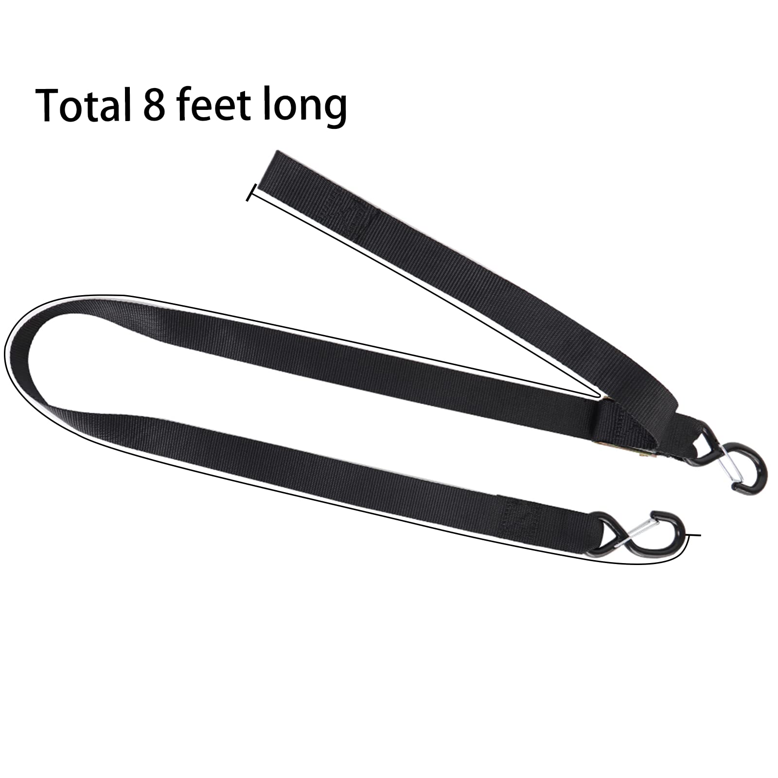 Xstrap Standard Motorcycle Tie Down Straps (2 Pack) 3,000Lb Break Strength, 8Ft Cambuckle Tie Down Set With S Hook And Soft Loop