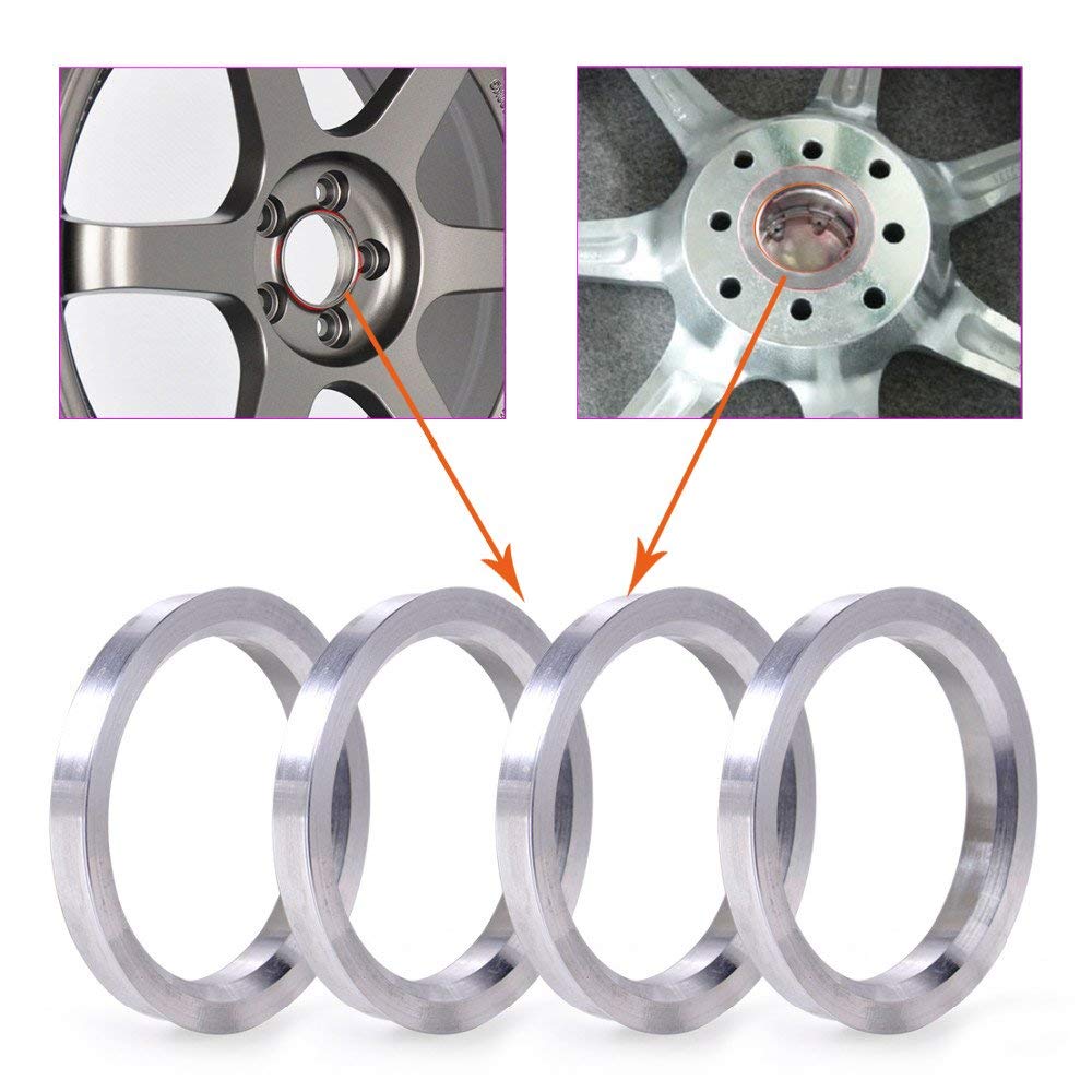 Zhteapr 4Pc Wheel Hub Centric Rings 78.1 To 87.1 Od 87.1Mm Id 78.1Mm Aluminium Alloy Wheel Hubrings 87.1 To 78.1