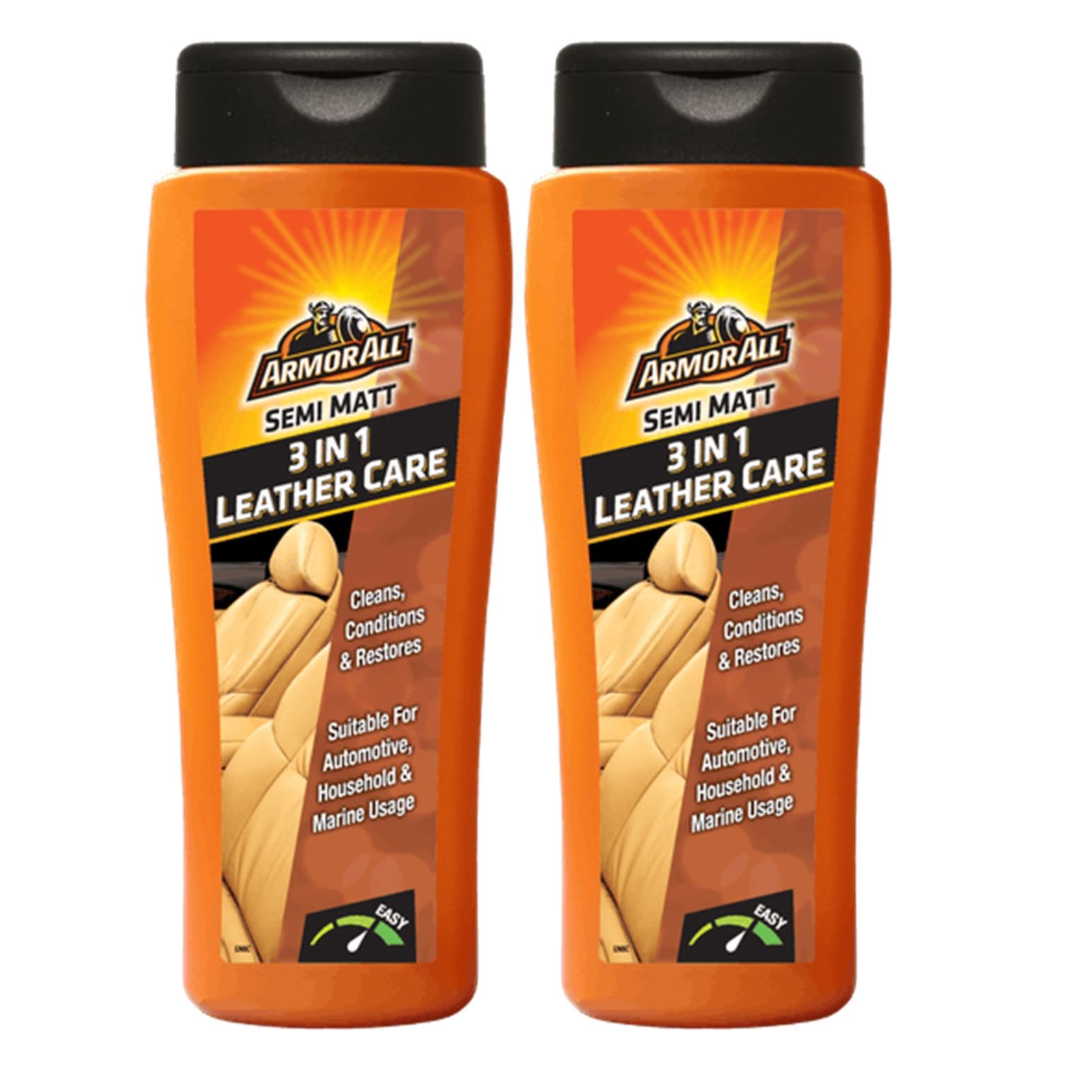 Armorall 3 In 1 Leather Care : Cleans, Conditions And Restores Leather : Pack Of 2