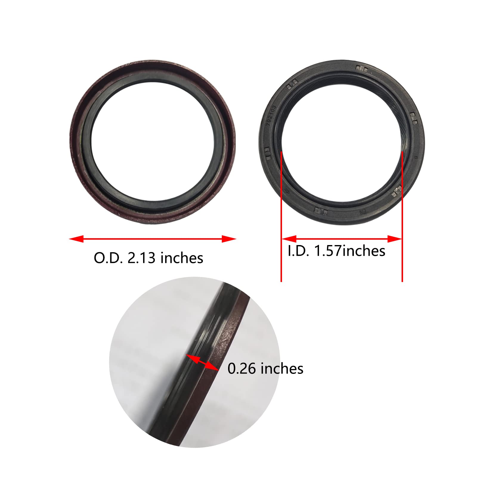 Aryeiellsow 795387 B & S Oil Seal Replaces 690947/791892/499145, 4 Pcs