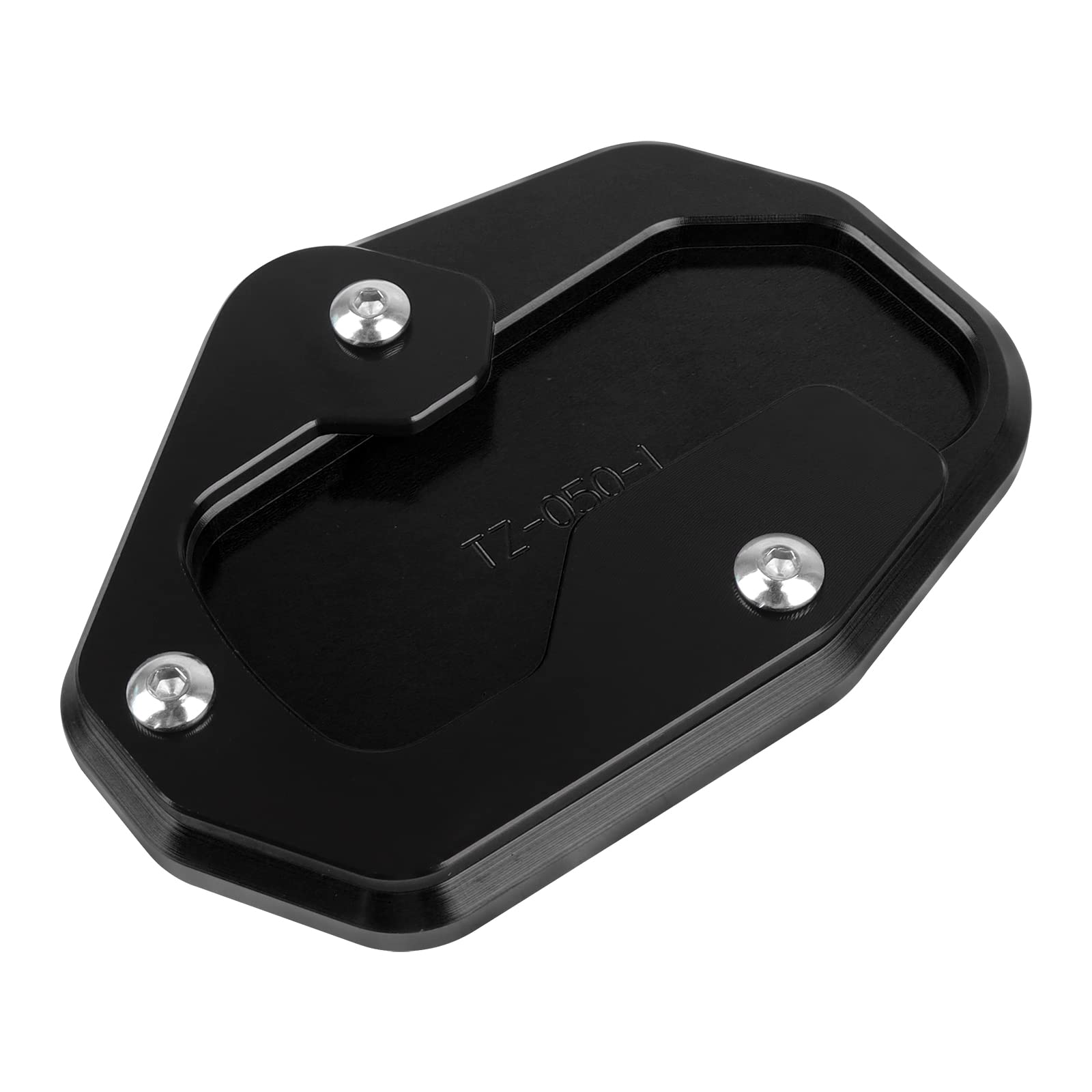 BAIONE Motorcycle Kickstand Pad Enlarger, Aluminum, Black, Compatible with Harley PAN AMERICA 1250/1250S, Model WO-JDZ1250
