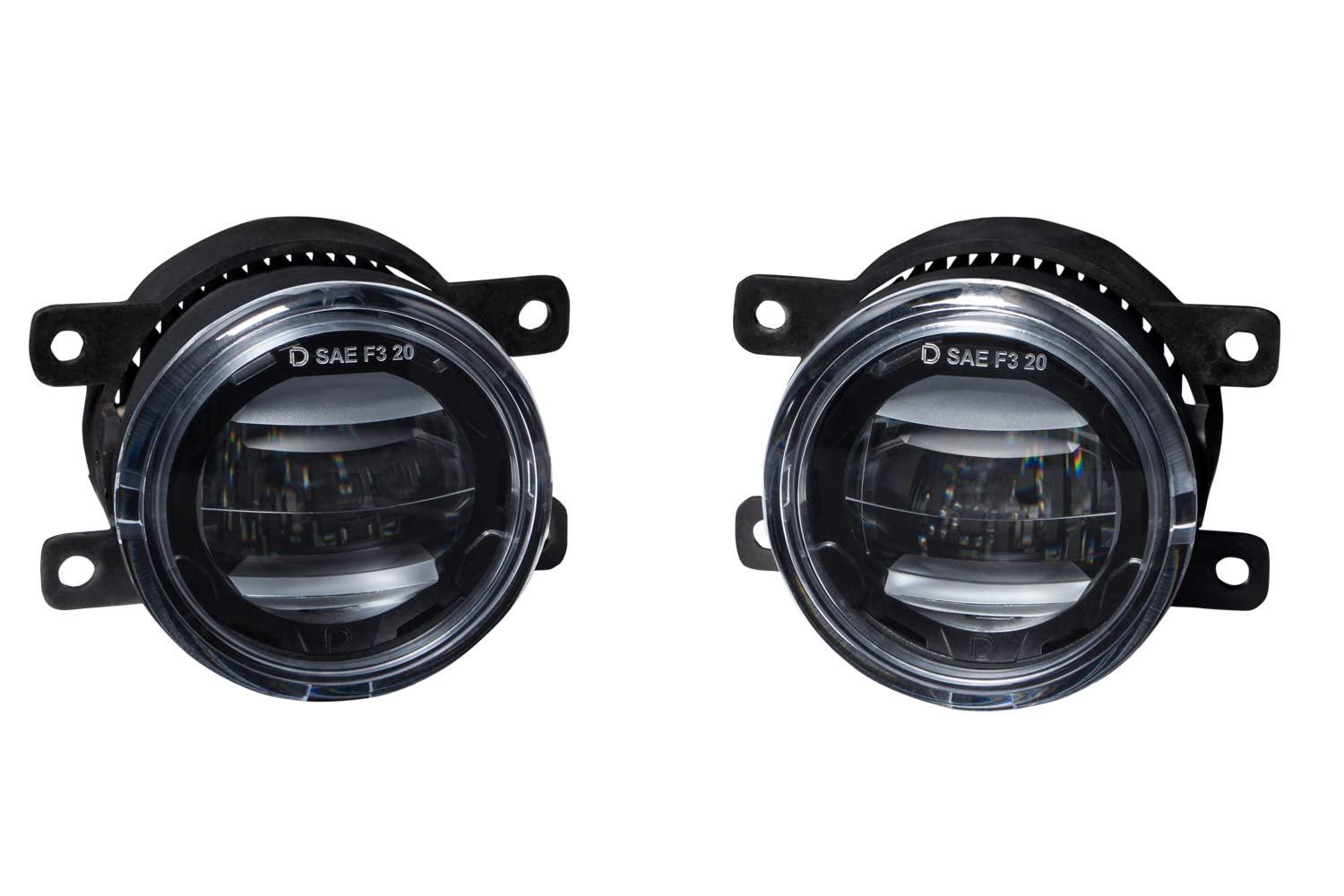 Diode Dynamics Elite Series Type A Fog Lamps Compatible With Ford Bronco, Ranger (Pair), Cool White (6000K)