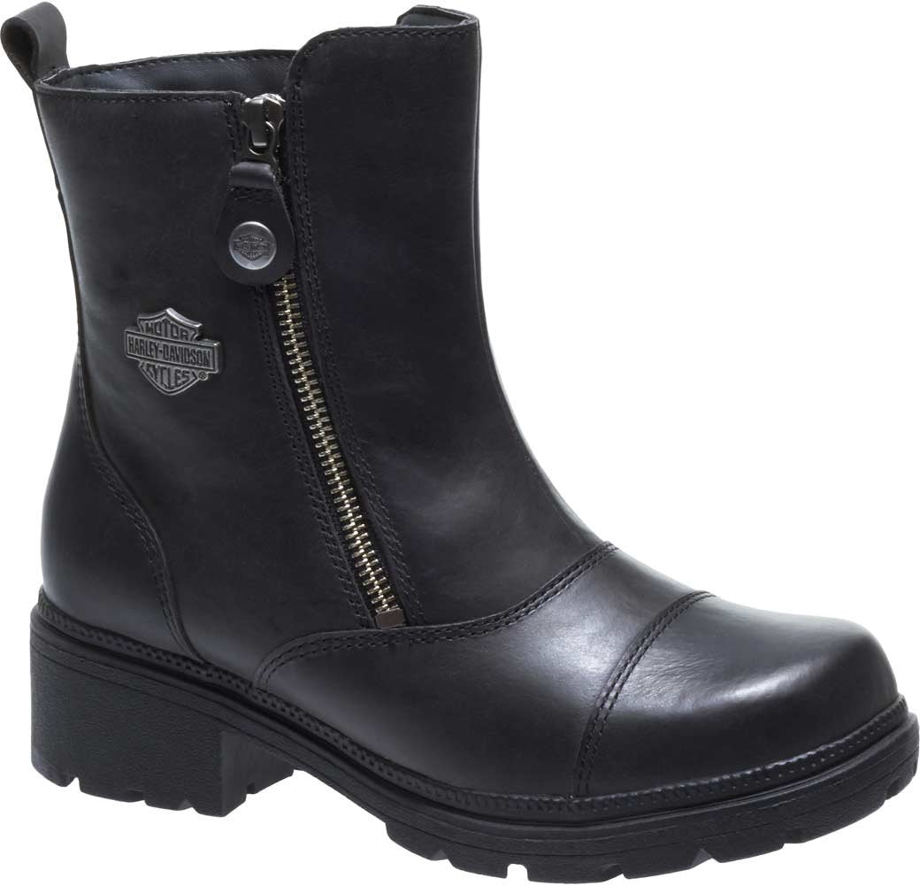 Harley-Davidson Footwear Women'S Amherst Motorcycle Boot, Black, 9.5