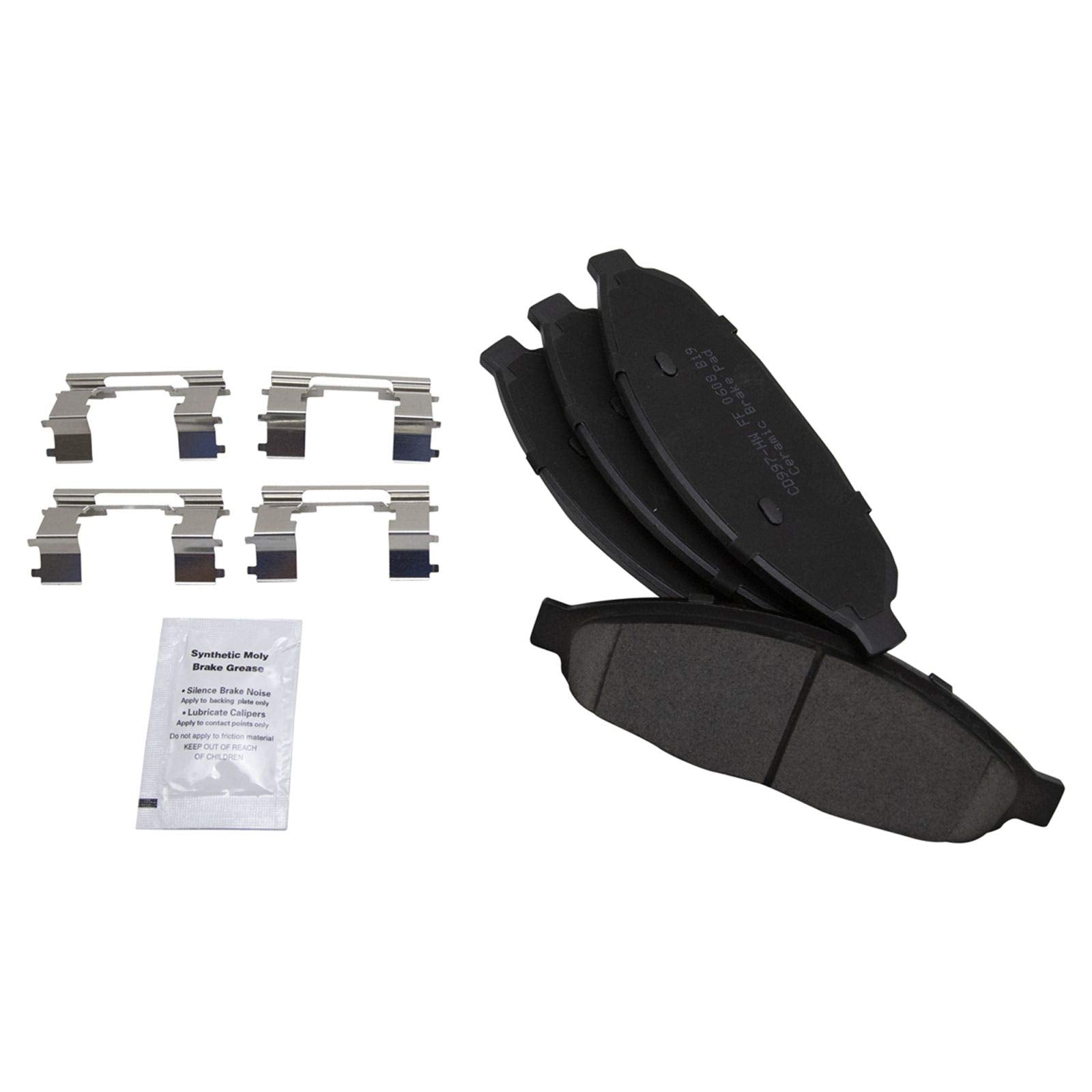 Trq Front Brake Pad & Rotor Kit Brake Pads Brake Rotor Ceramic Compatible With 2004-2008 Chrysler Pacifica