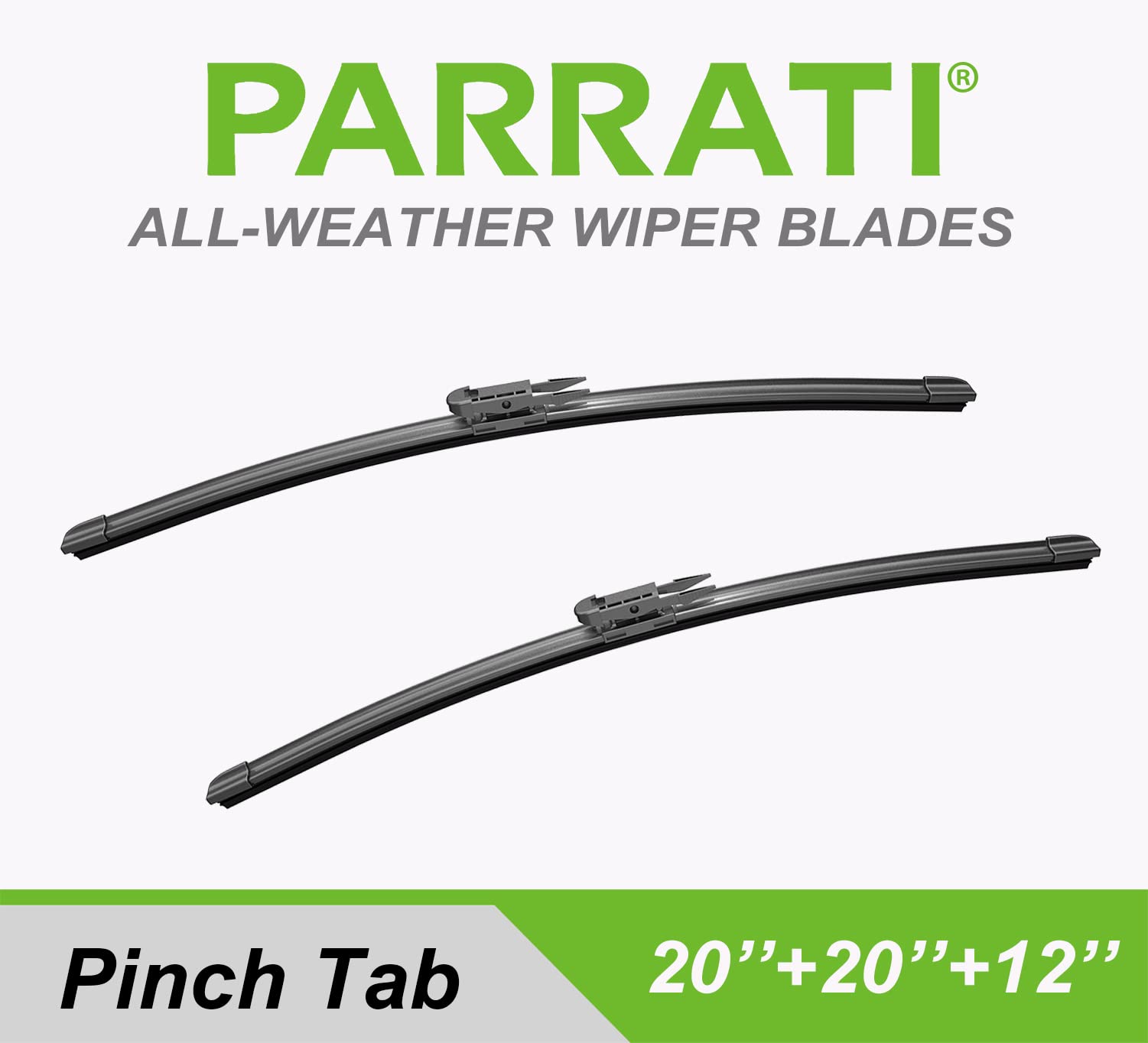 Parrati High Performance Premium All-Season Automotive Windshield Wipers With Rear Wiper Blades Replacement For 2008-2012 Ford E