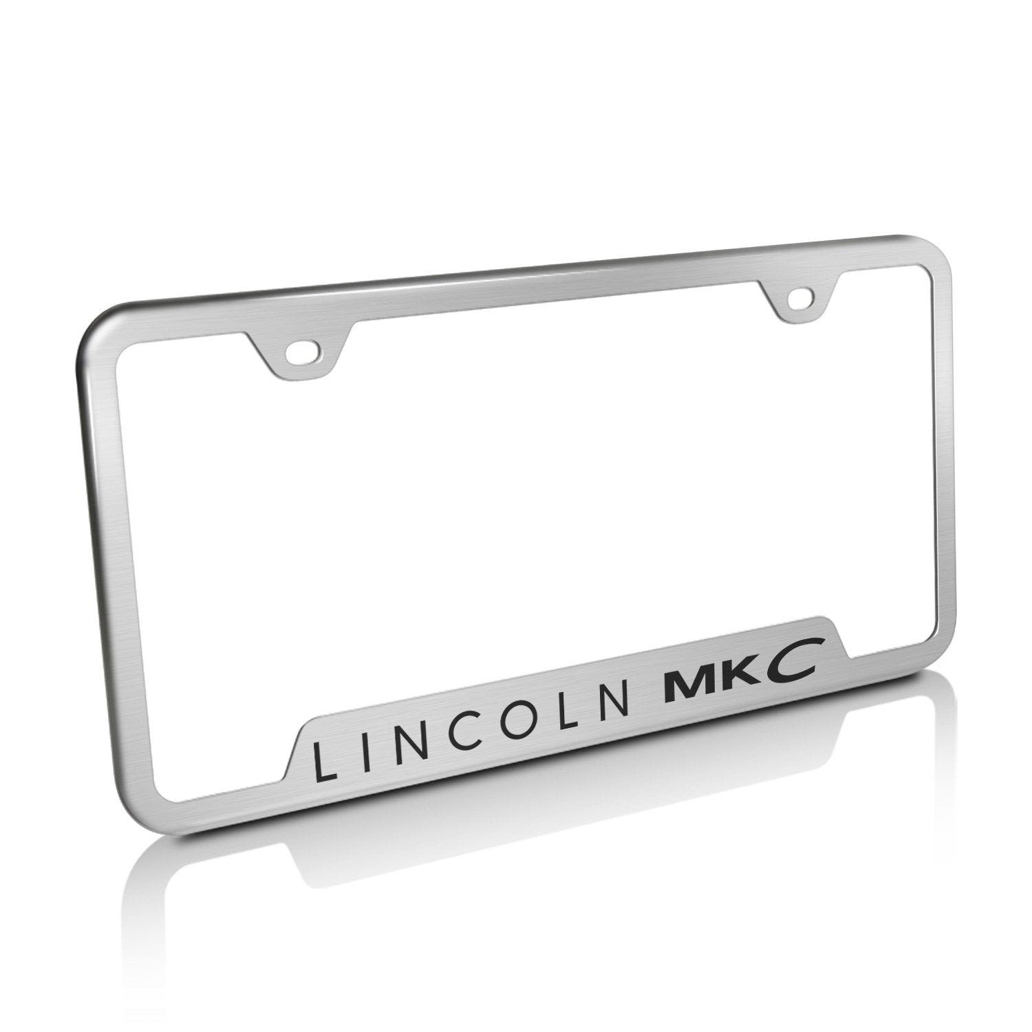Automotive Gold Laser Etched Brushed Mkc Cut-Out Frame