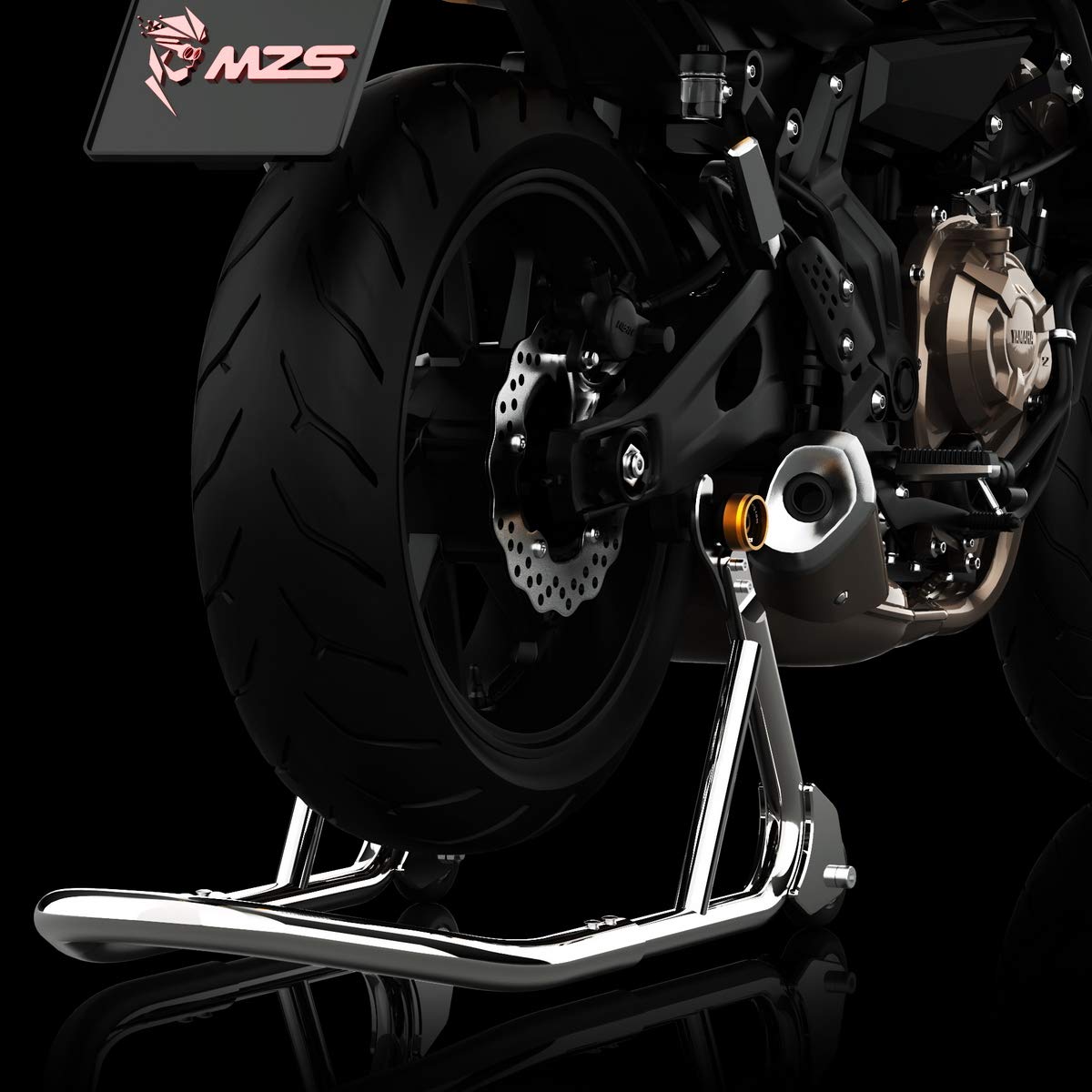 Mzs 6Mm Swingarm Spools Sliders Stand Cnc Universal M6 Gold Compatible With Yzf R1 R3 R6 R6S Yzf600R Fz1 Fz6 Fz6R Fz8 Fj09 Fz09