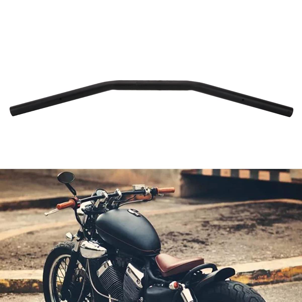Motorcycle Drag Bars Handlebars 22mm 7/8'' Universal For Bobber Cafe Racer Sportster Cruiser XL 883 1200 Custom Chopper Softail 