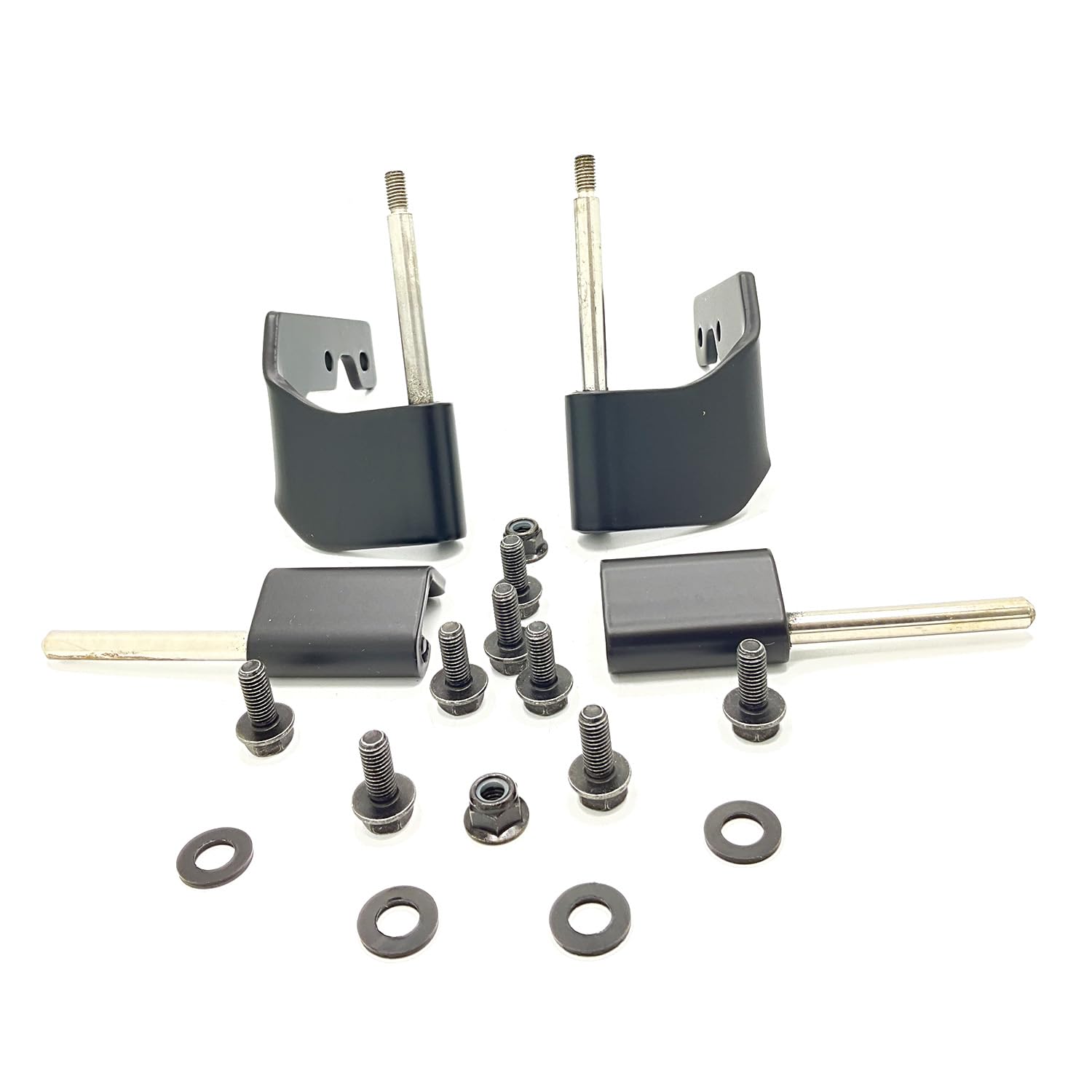 Polaris Ranger Hinge Service Hardware Kit, OEM Part 2207709, Black, Qty 1