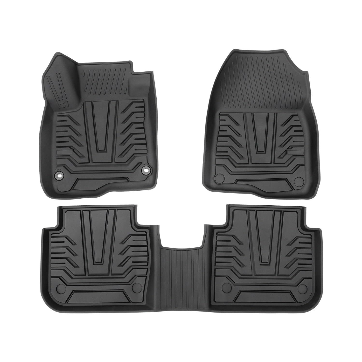 Forccord Custom Fit For Floor Mats Honda Crv 2023 2024 2025 (Include Hybrid) All Weather Protection Tpe Black Heavy Duty Non-Sli