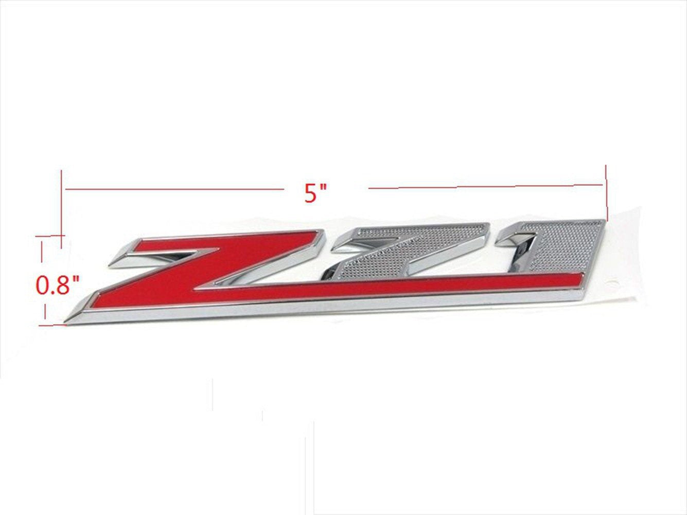 Yoaoo Chrome Red Z71 Emblem for Silverado Sierra Tahoe Suburban, Metal, Model CS0677-1-Red, Compatible, High-Quality Replacement
