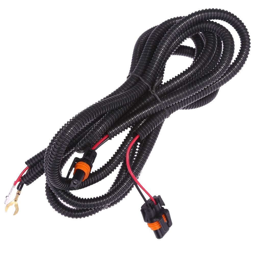 Fog Light Wiring Harness Kit Replacement For Chevy Silverado 1500 2500 2003-2006 (2007 Classic)
