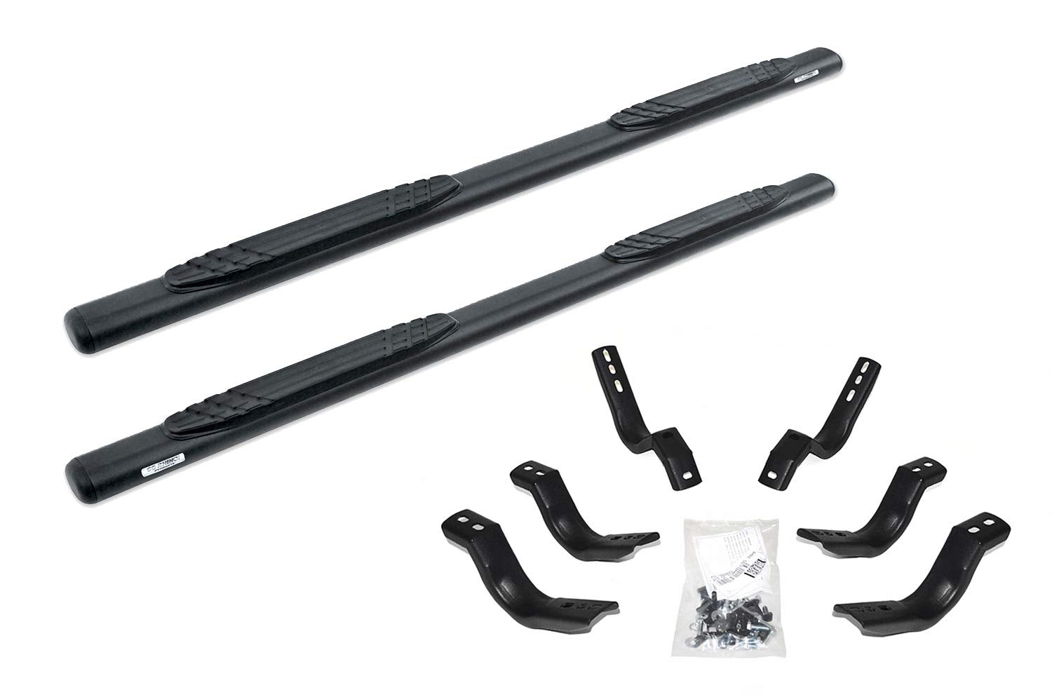 Go Rhino 4' Oe Xtreme Sidesteps & Brackets | Galvanized Steel, Textured Black | 684404780T | Fits 2019-2025 Chevrolet Silverado & Gmc Sierra 1500, 2500 Hd, 3500 Hd Double Cab (See Description)
