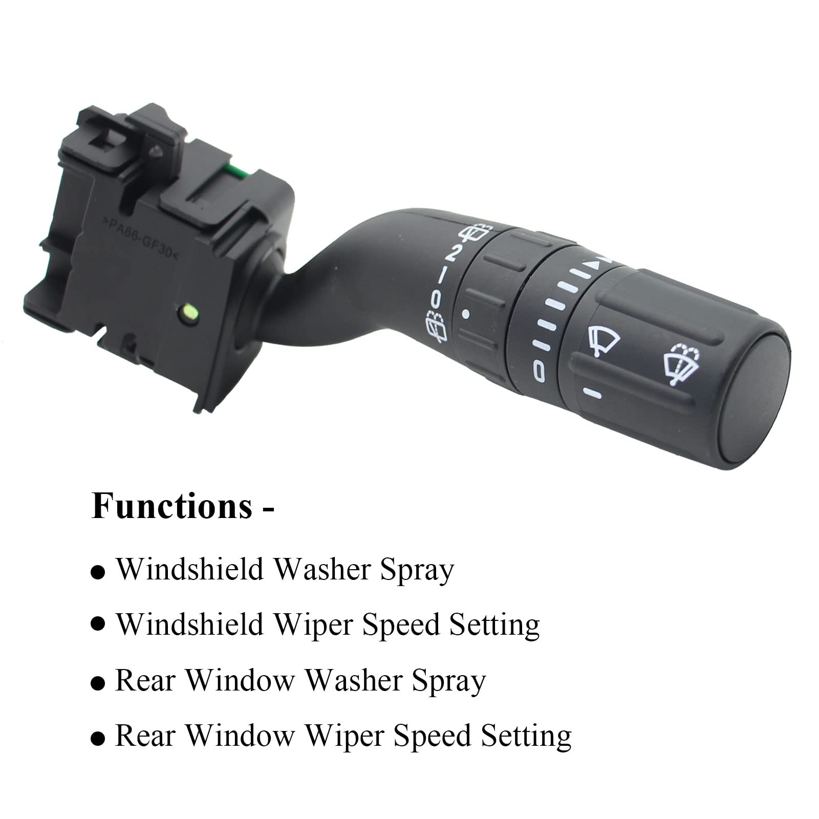 ZZCSZ SW7688 Windshield Wiper Switch Assembly Replacement for 2011-2015 Ford Edge, 2011-2019 Explorer, 2013-2018 Ford Police Int