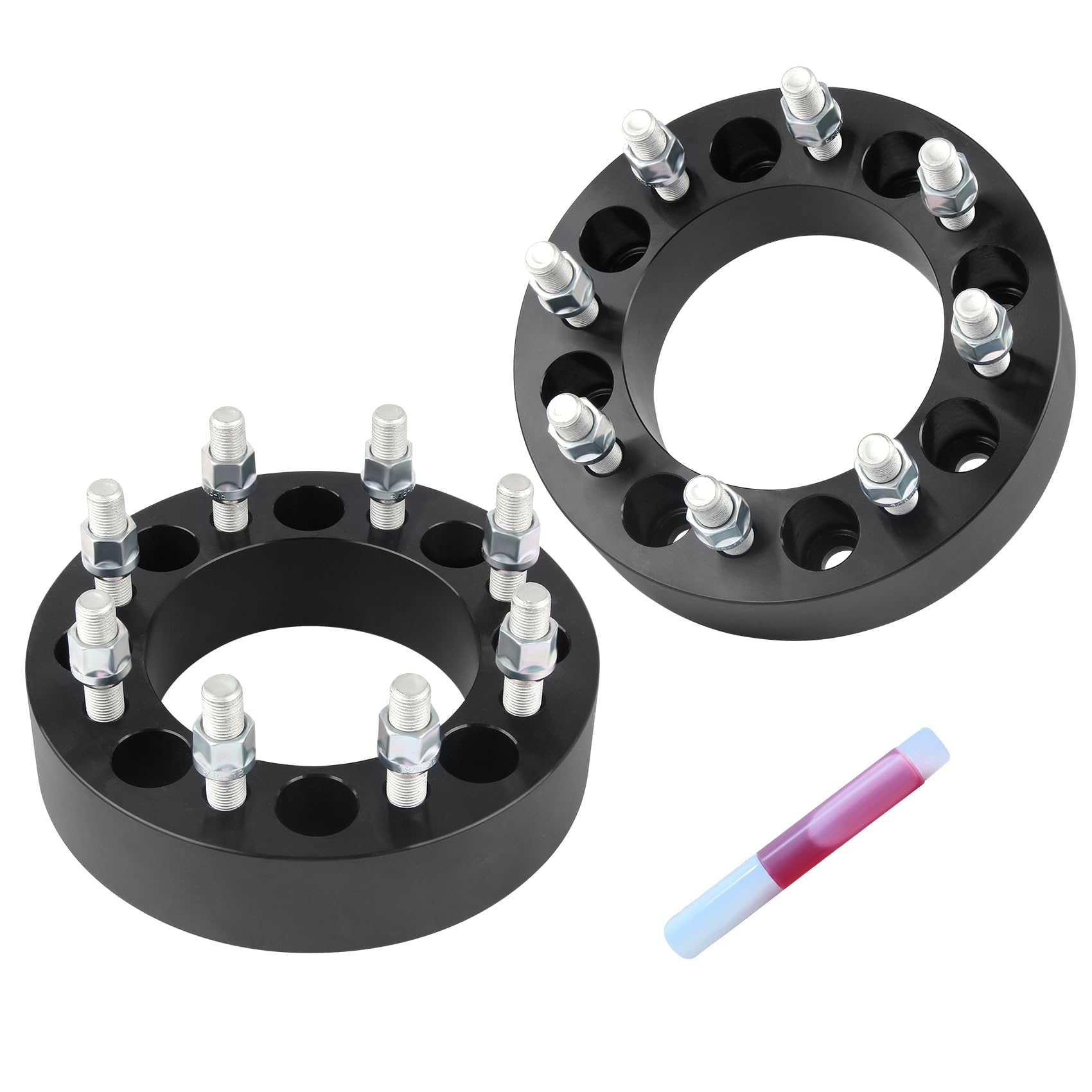 8x6.5 Wheel Spacers for 2013-2023 Ram 2500, 2012-2018 Ram 3500 with 14x1.5 Studs, 2 PCS 2 inch 8x165.1mm 8 Lug Forged Wheel Spac