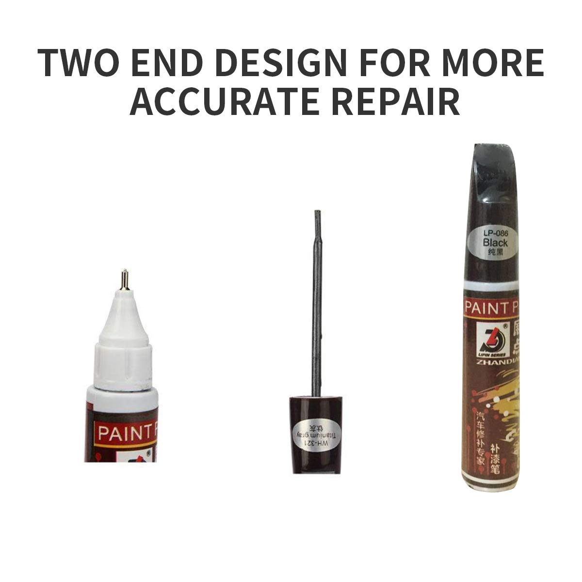 Fill Paint Pen Car Scratch Repair Black Touch Up Paint Special-Purpose Paint Touch-Up Pen Multi-Color Optional For Various Cars (Red)