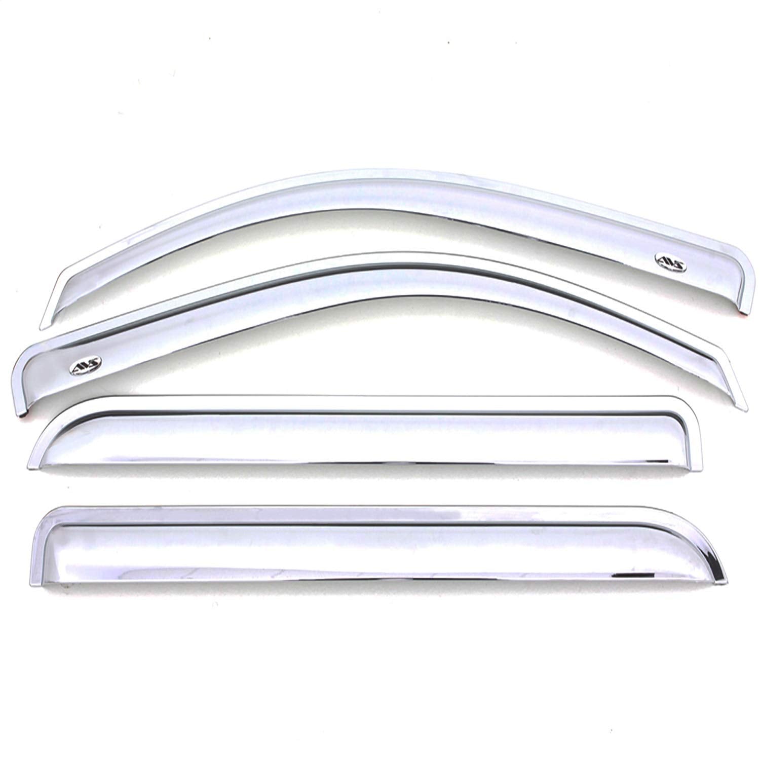 Auto Ventshade [Avs] Outside Mount Ventvisor / Window Deflectors | Fits 2019 - 2024 Ram 1500 Quad Cab, 4 Pcs. | Chrome - 684813