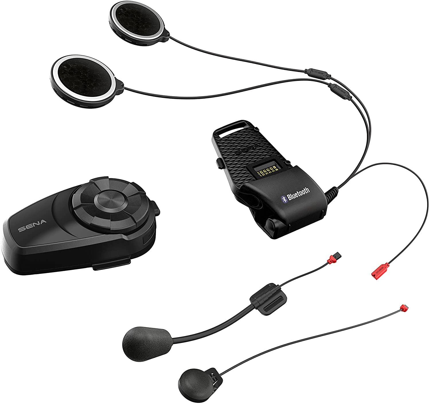 Sena 10S Motorcycle Bluetooth Headset - Black, Single Pack, Plastic Material, Model 10S-02