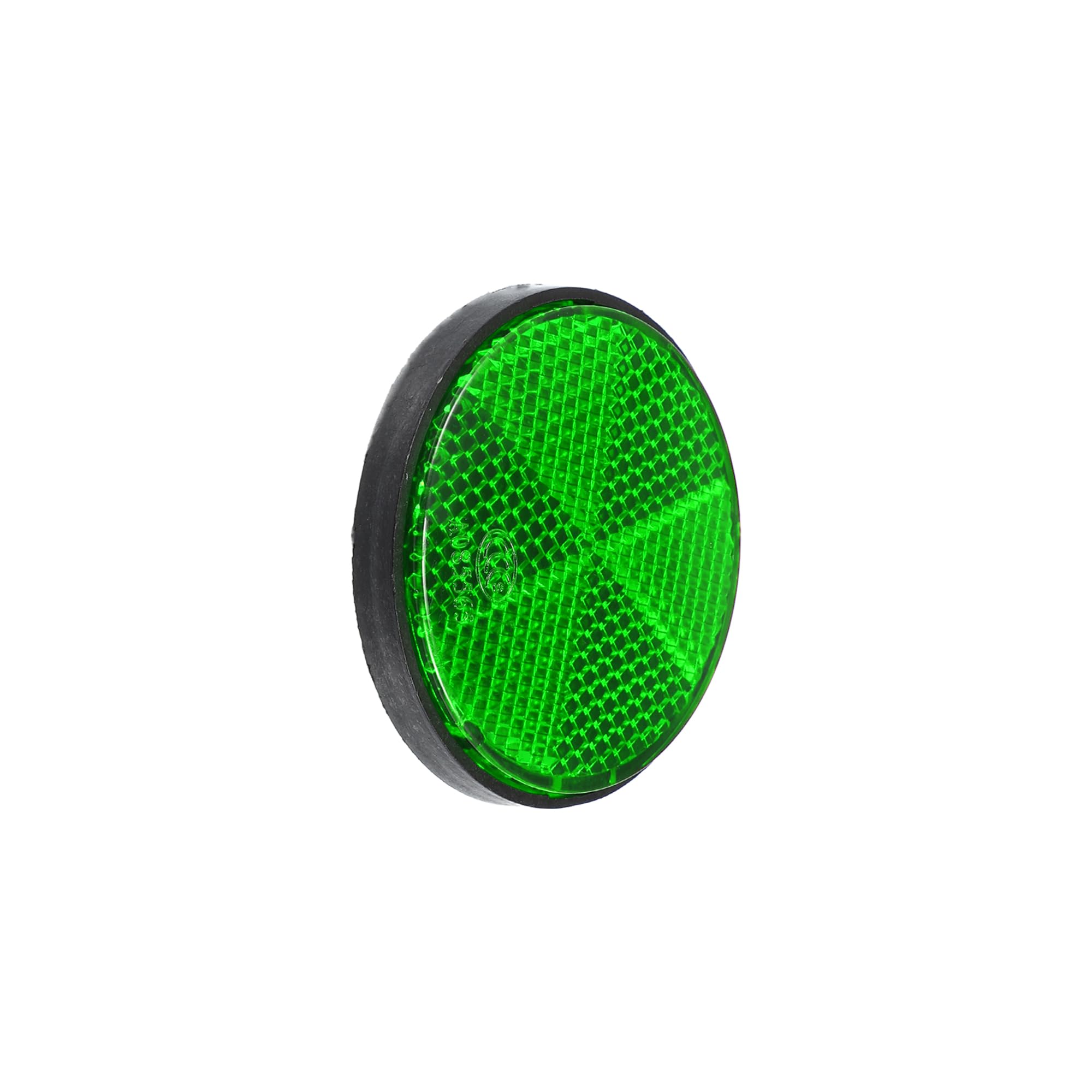 X Autohaux 4Pcs M6X1.0 Green Plastic Universal Screw Mount Reflective Warning Reflector For Motorcycle Bike