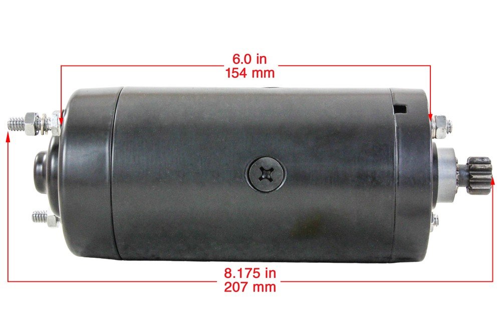 RAREELECTRICAL NEW 12 VOLT STARTER MOTOR COMPATIBLE WITH HARLEY DAVIDSON XLH XLCH SPORTSTER 1000CC 1975-1985 PRESTOLITE 3145866B