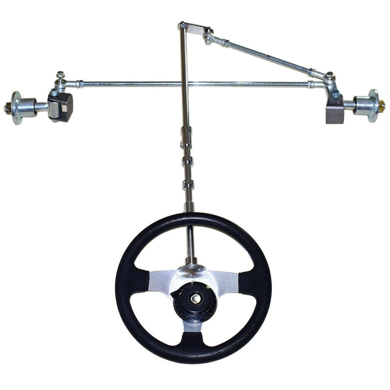 CHUNILLE Front Axle Kit Steering Assembly for 168cc Go Kart, Tie Rod, Black, Model YCZYQ-4761