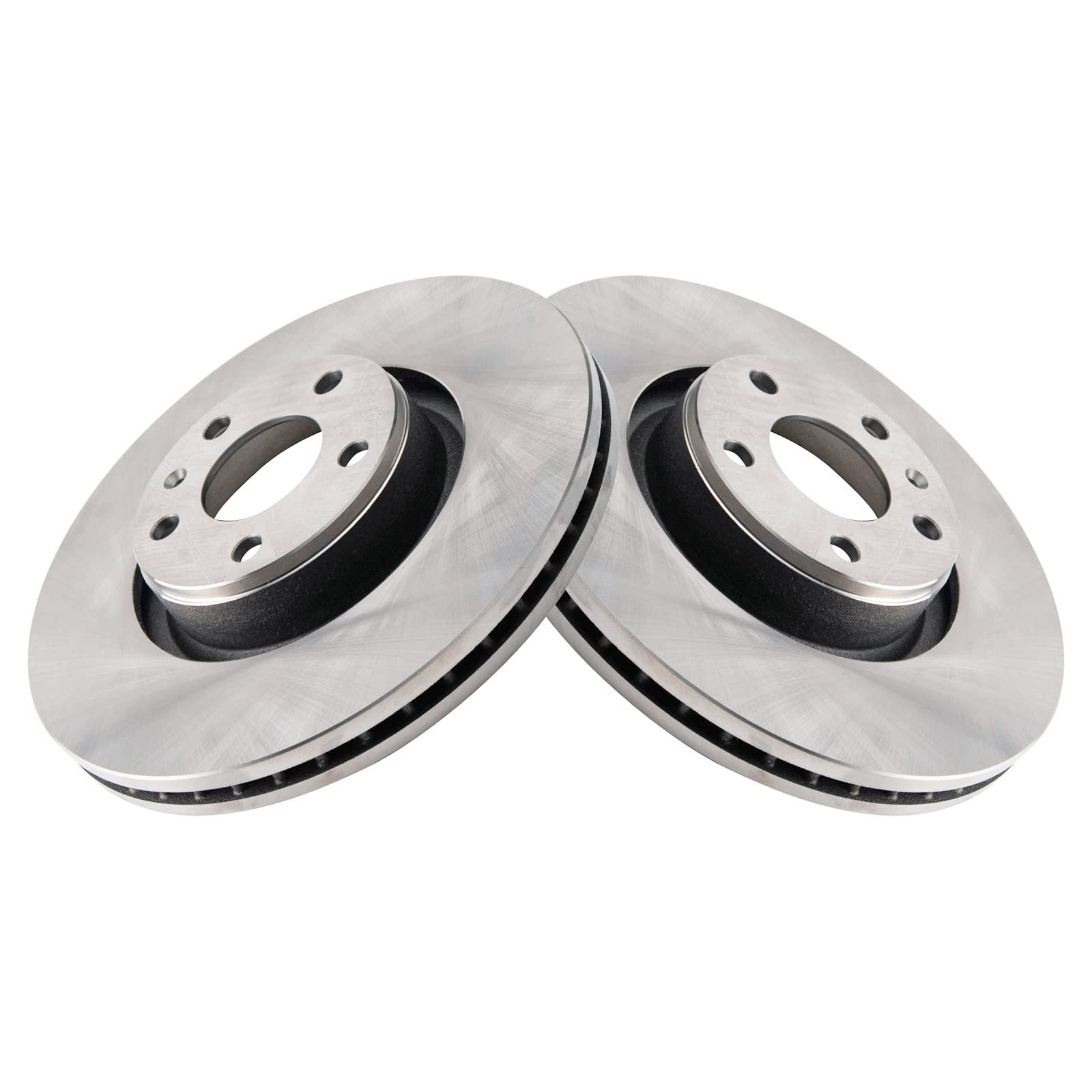 Trq Front Brake Rotors Set Vented Compatible With 2006-2011 Audi A6 2005-2011 A6 Quattro
