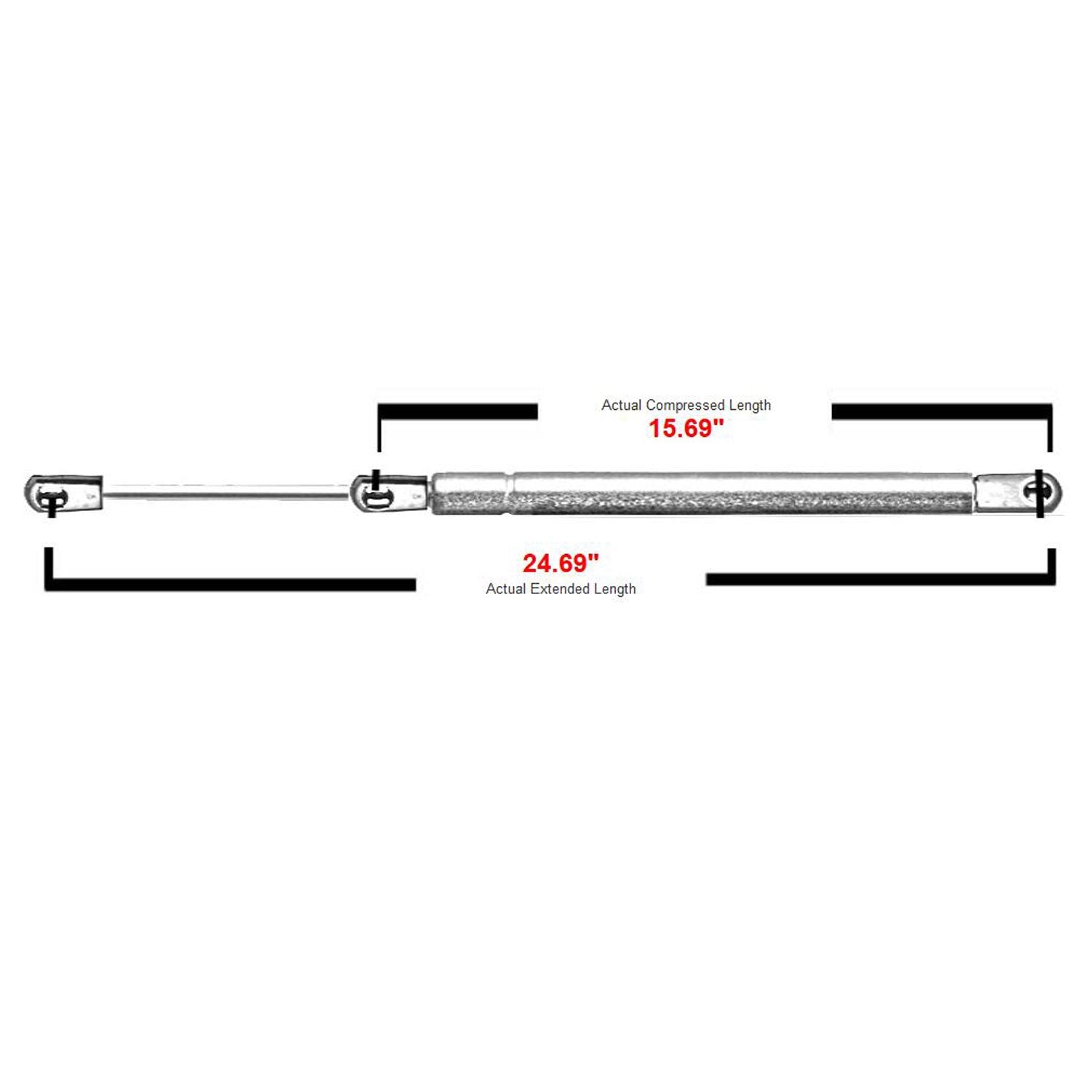 2 Pcs Rear Liftgate Lift Supports Struts Shocks Fits 00-04 Chevrolet Suburban 1500/2500,99-04 Cadillac Escalade,99-04 GMC Yukon,
