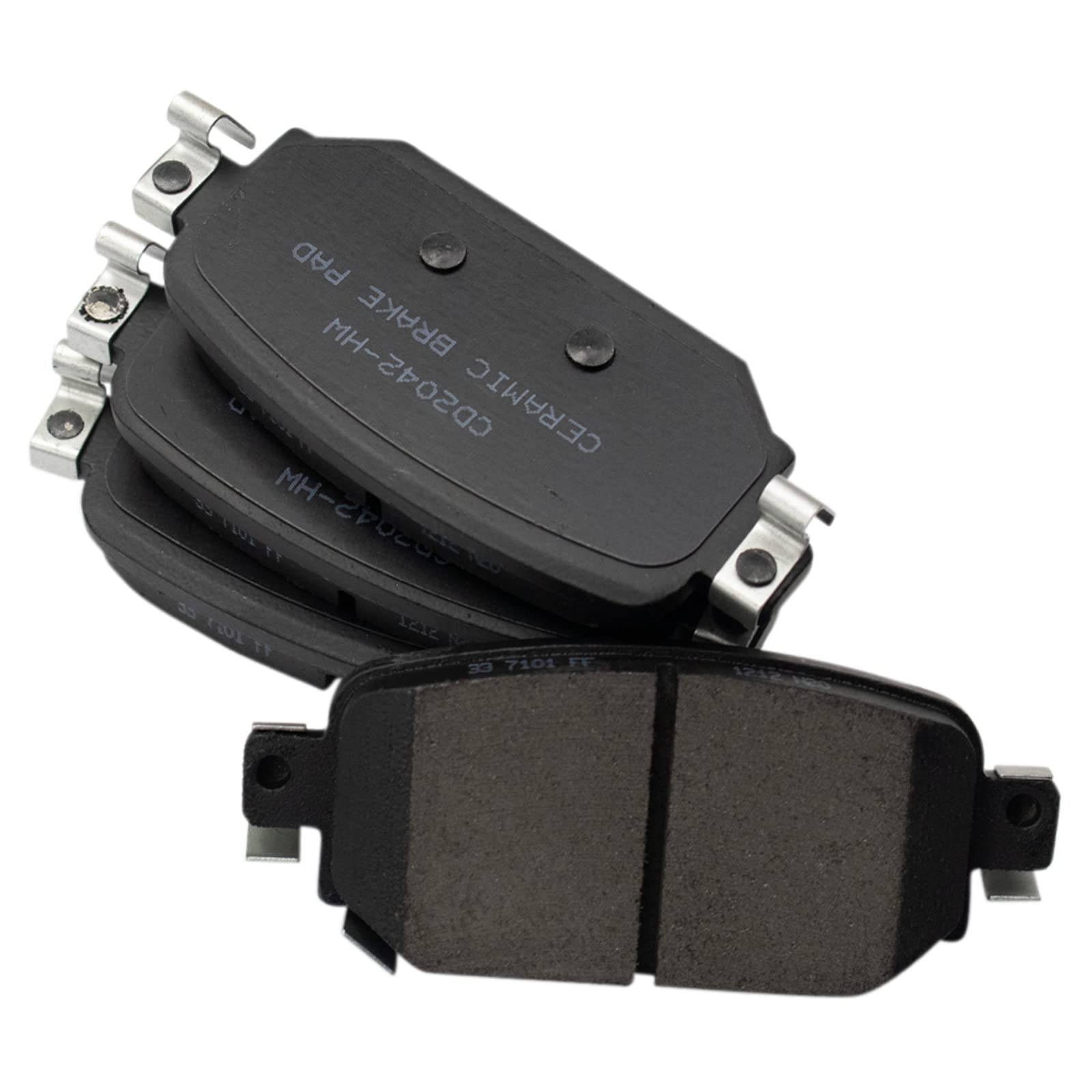 TRQ Rear Brake Pads Ceramic Compatible with 2017-2018 Mazda 3 2019 CX-3