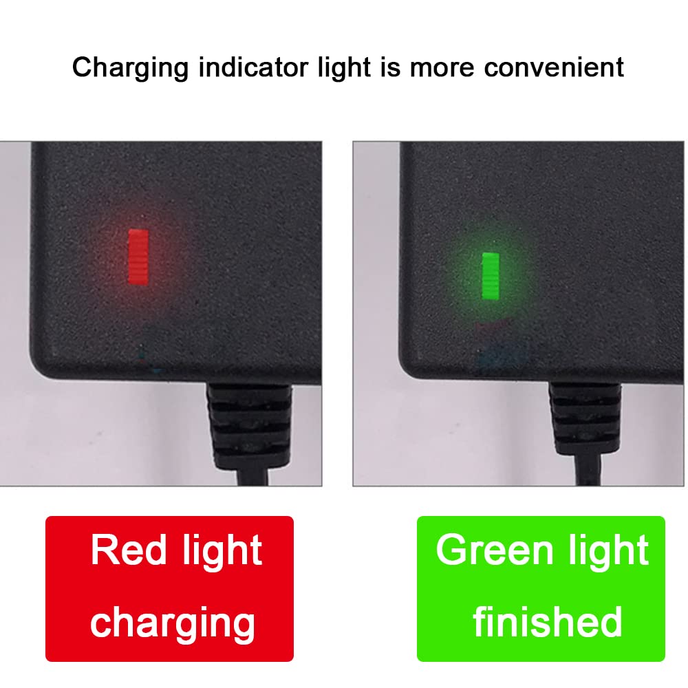 Wanhirus 42V 2A Battery Charger for 36V Scooter Lithium Battery with 8mm 3 Prong Connector - Power Supply Adaptor