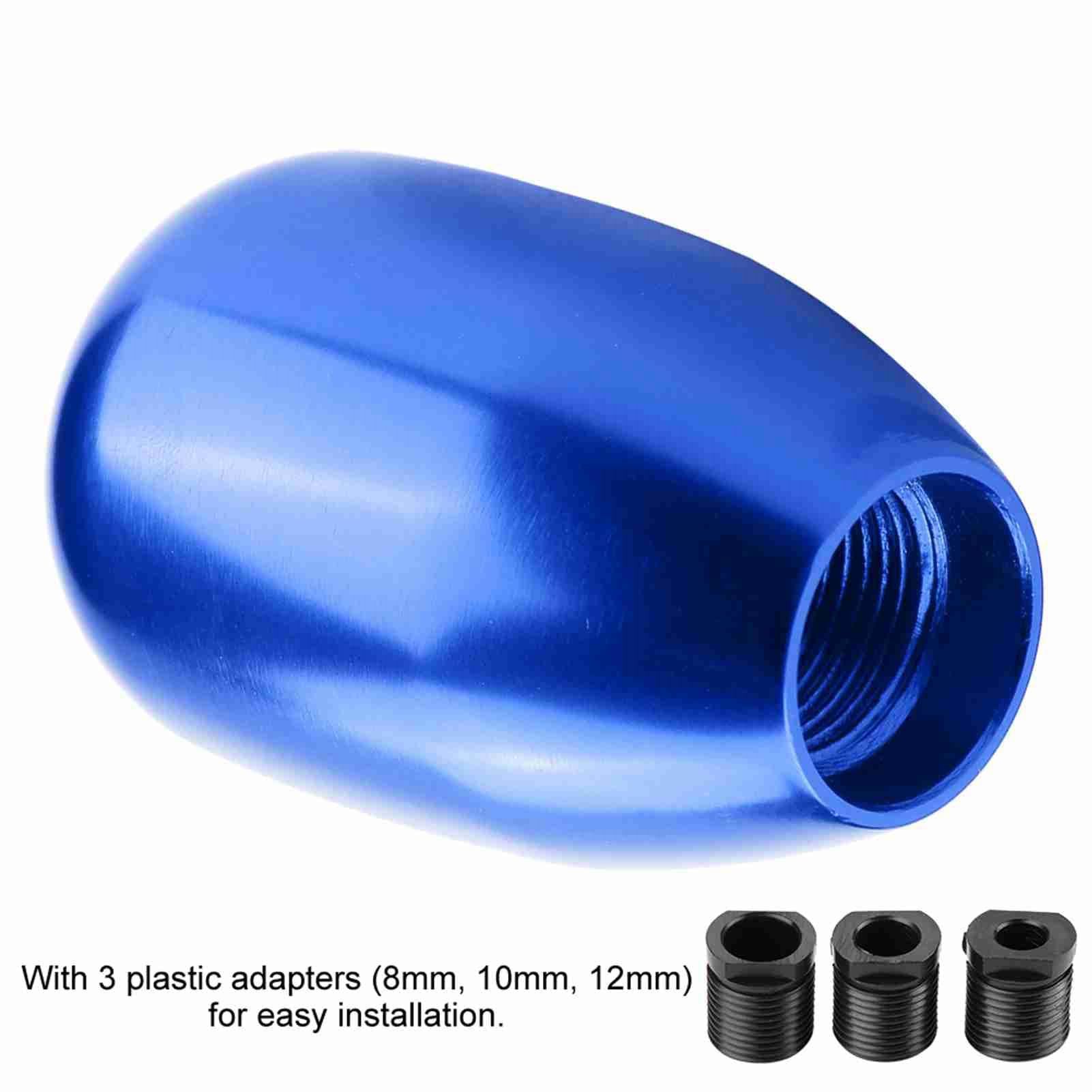 Aramox Gear Shift Knob, Car Universal Modification Manual Knob Gear Shift Head Shifter 6 Speed (Blue)